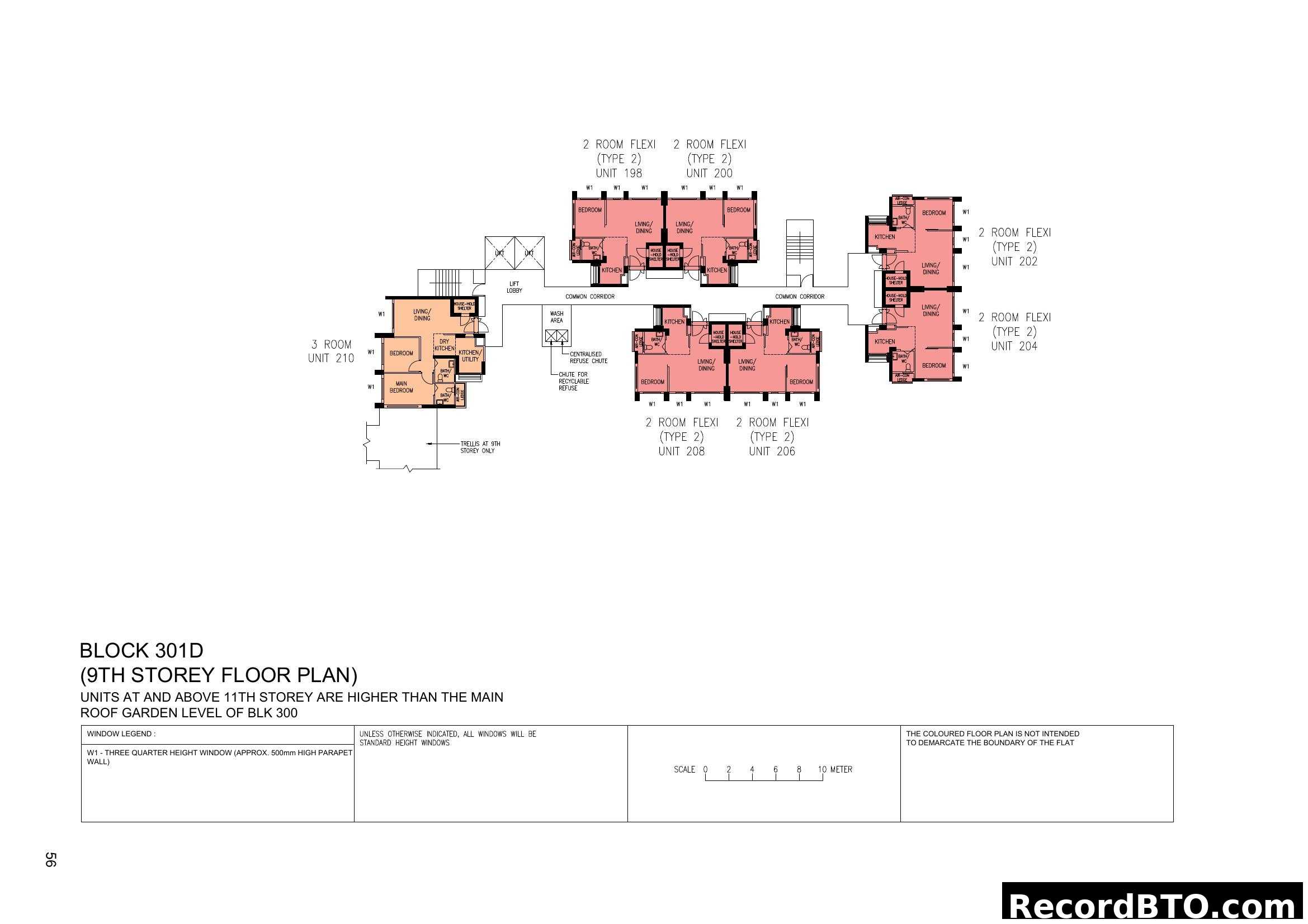 Block 301D 9th Storey Floor Plan