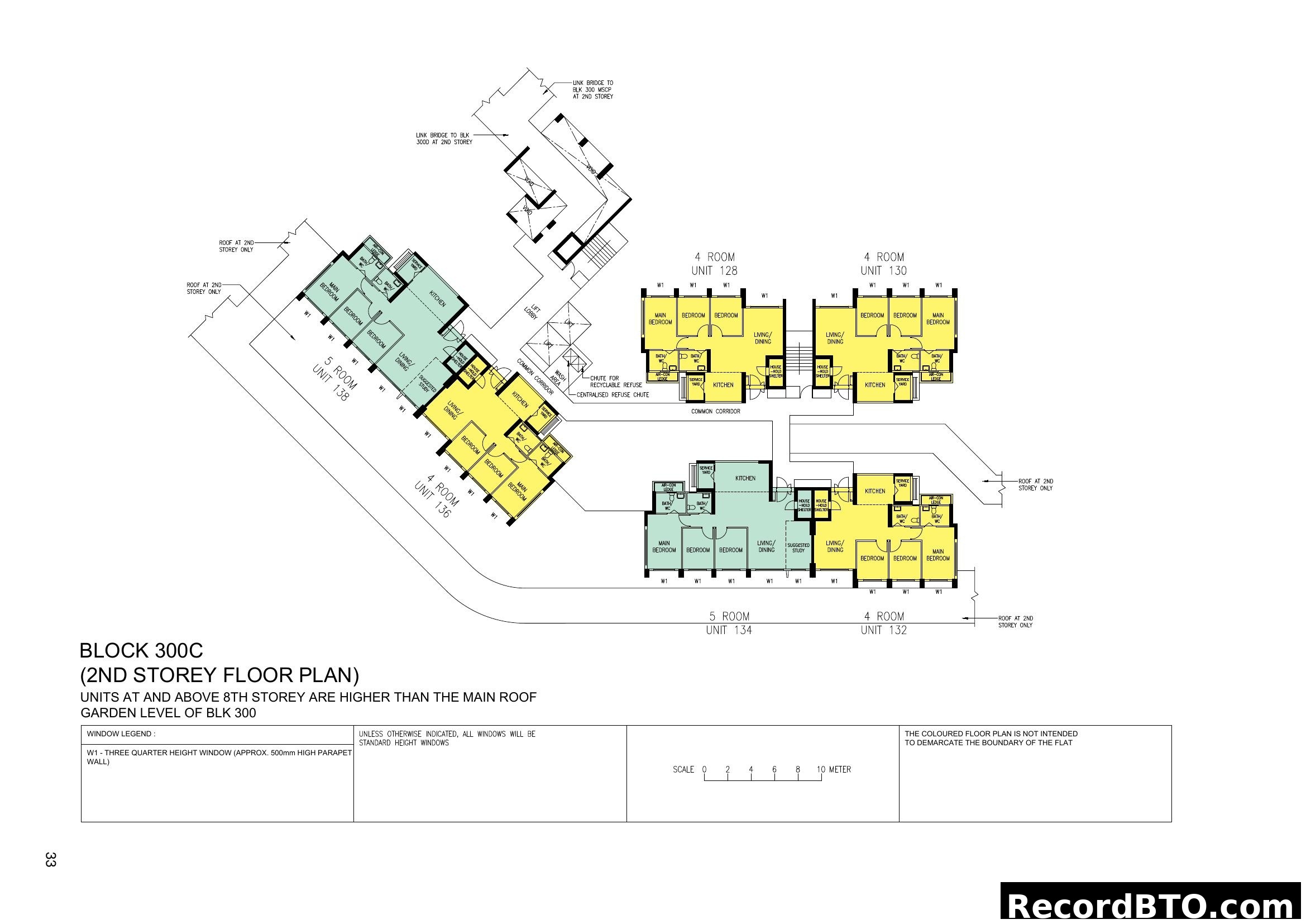 Block 300C 2nd Storey Floor Plan