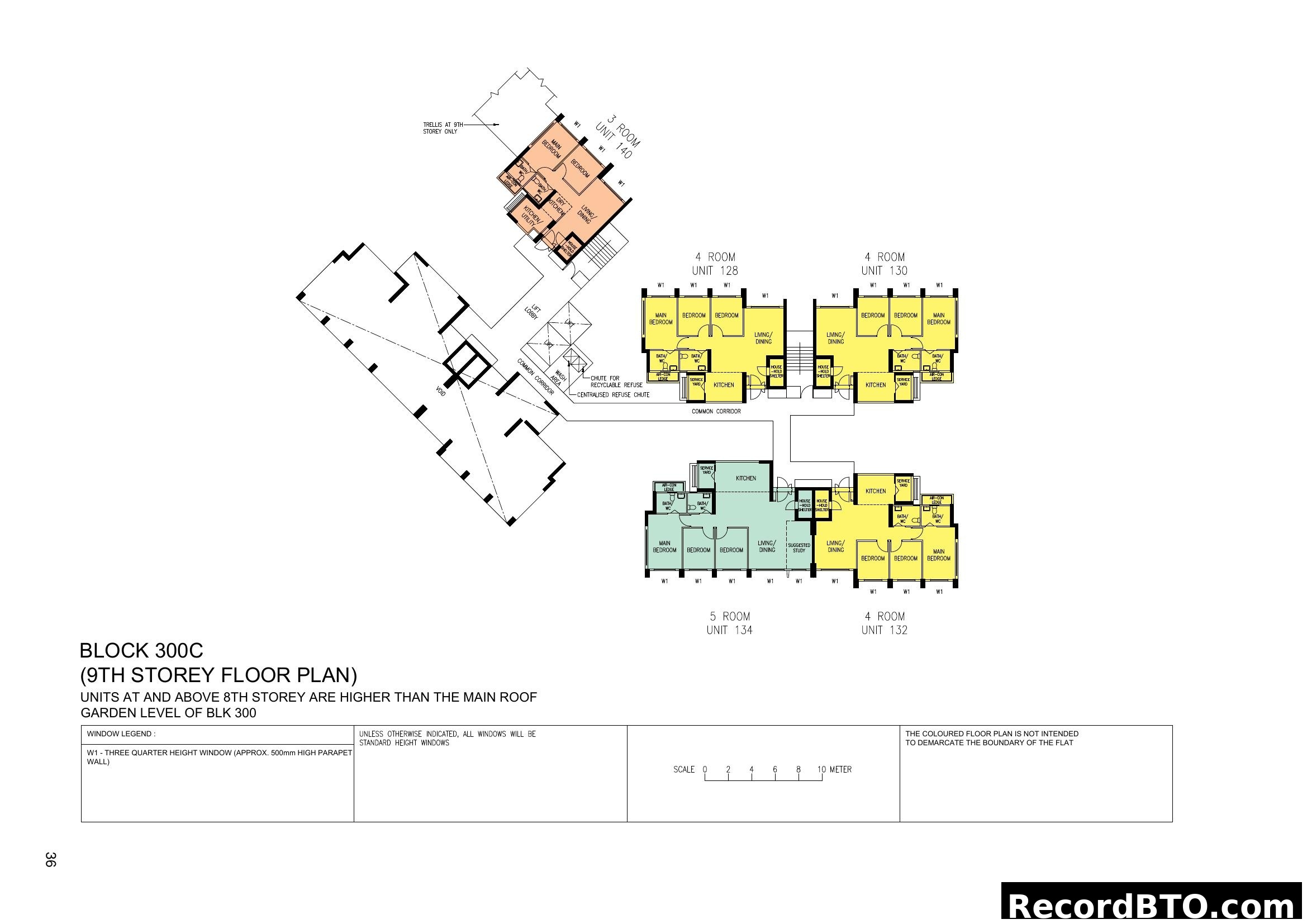 Block 300C - 9th Storey Floor Plan