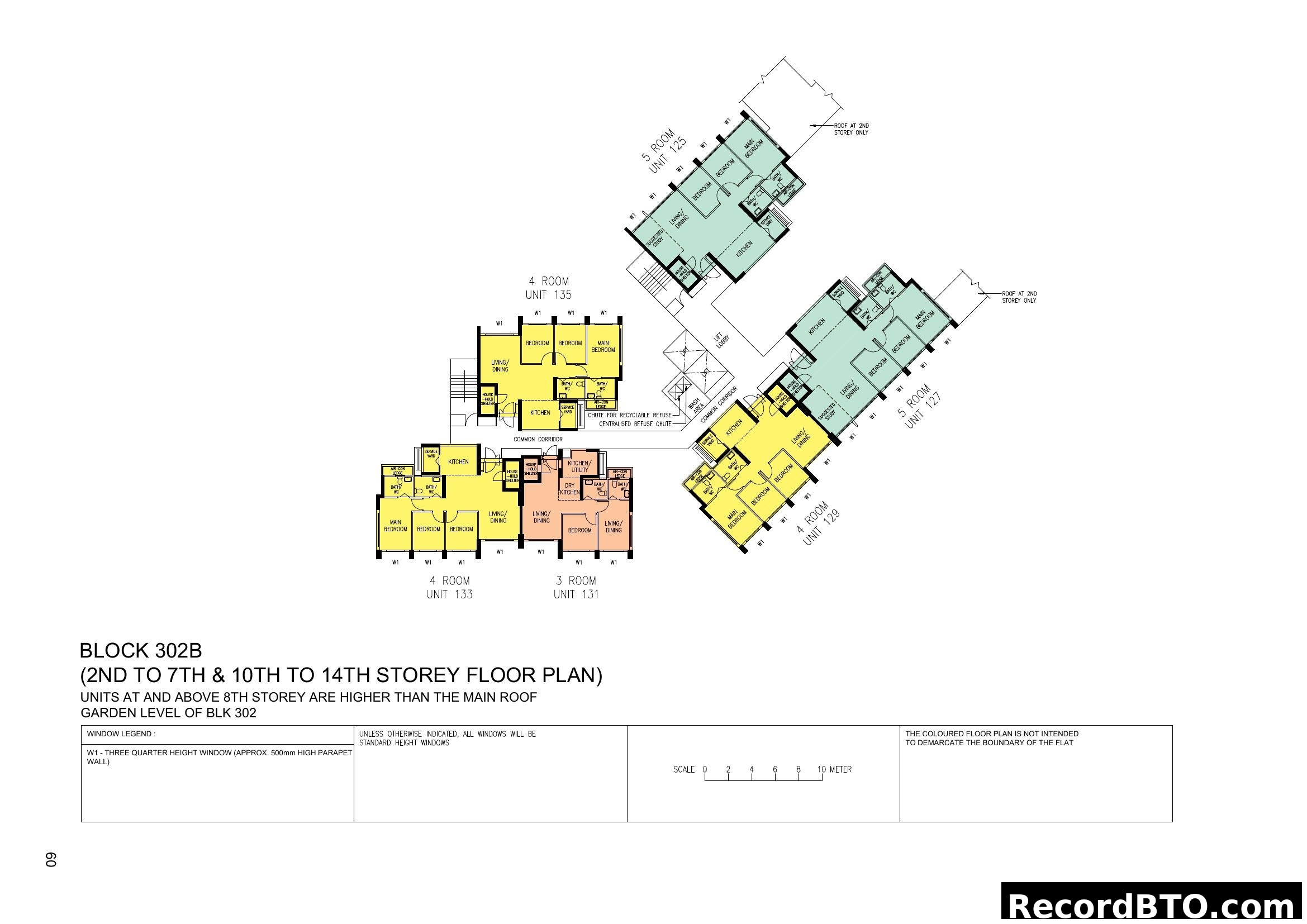 Block 302B Typical Floor Plan (2nd-14th Storey)