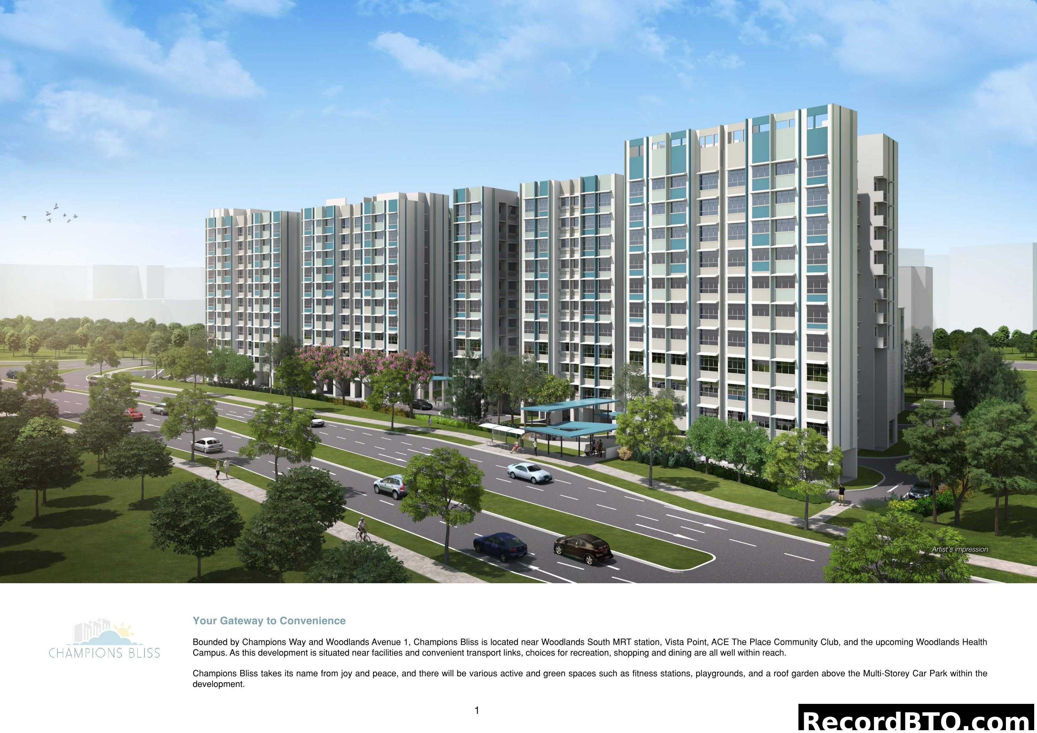 Champions Bliss Development - Artist's Impression