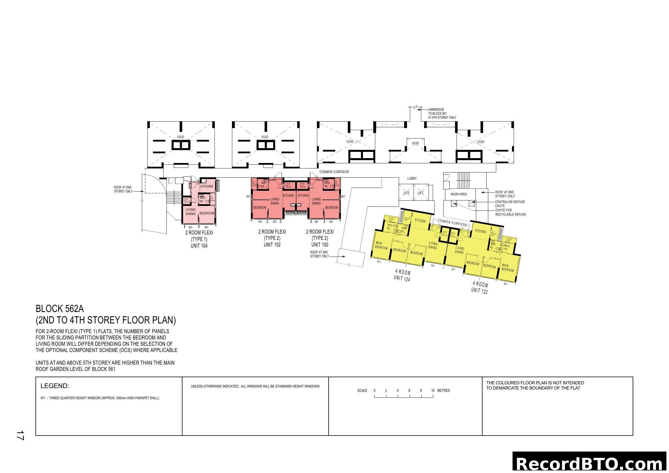 Block 562A (2nd to 4th Storey Floor Plan)