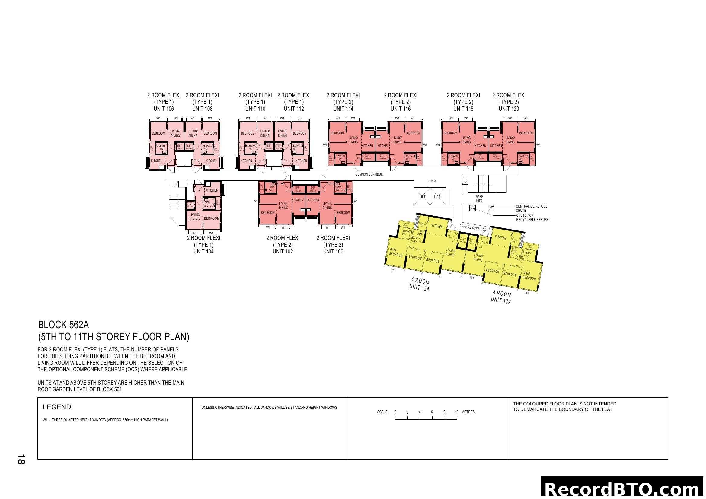 Block 562A Floor Plan (5th to 11th Storey)
