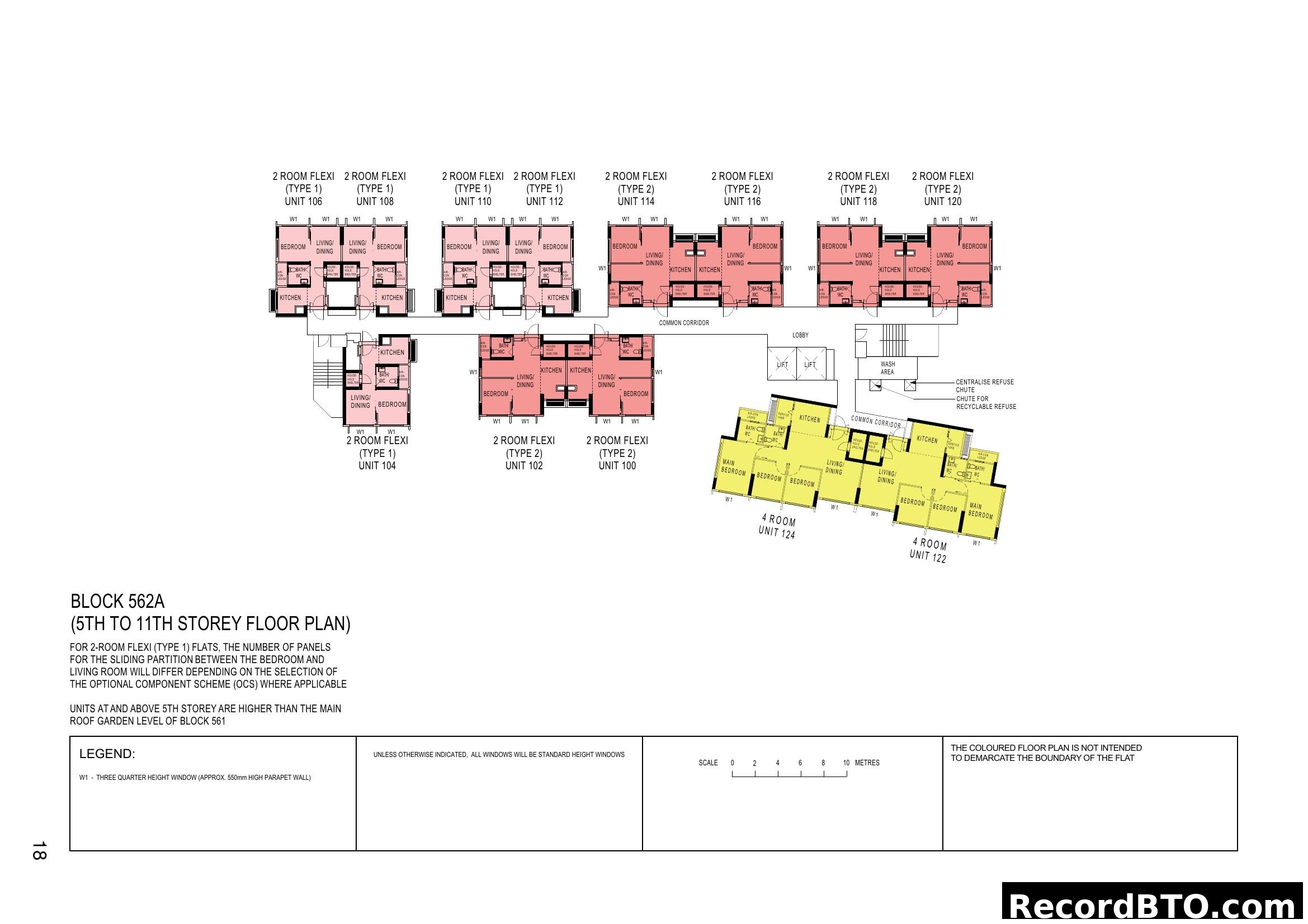 Block 562A Floor Plan (5th to 11th Storey)