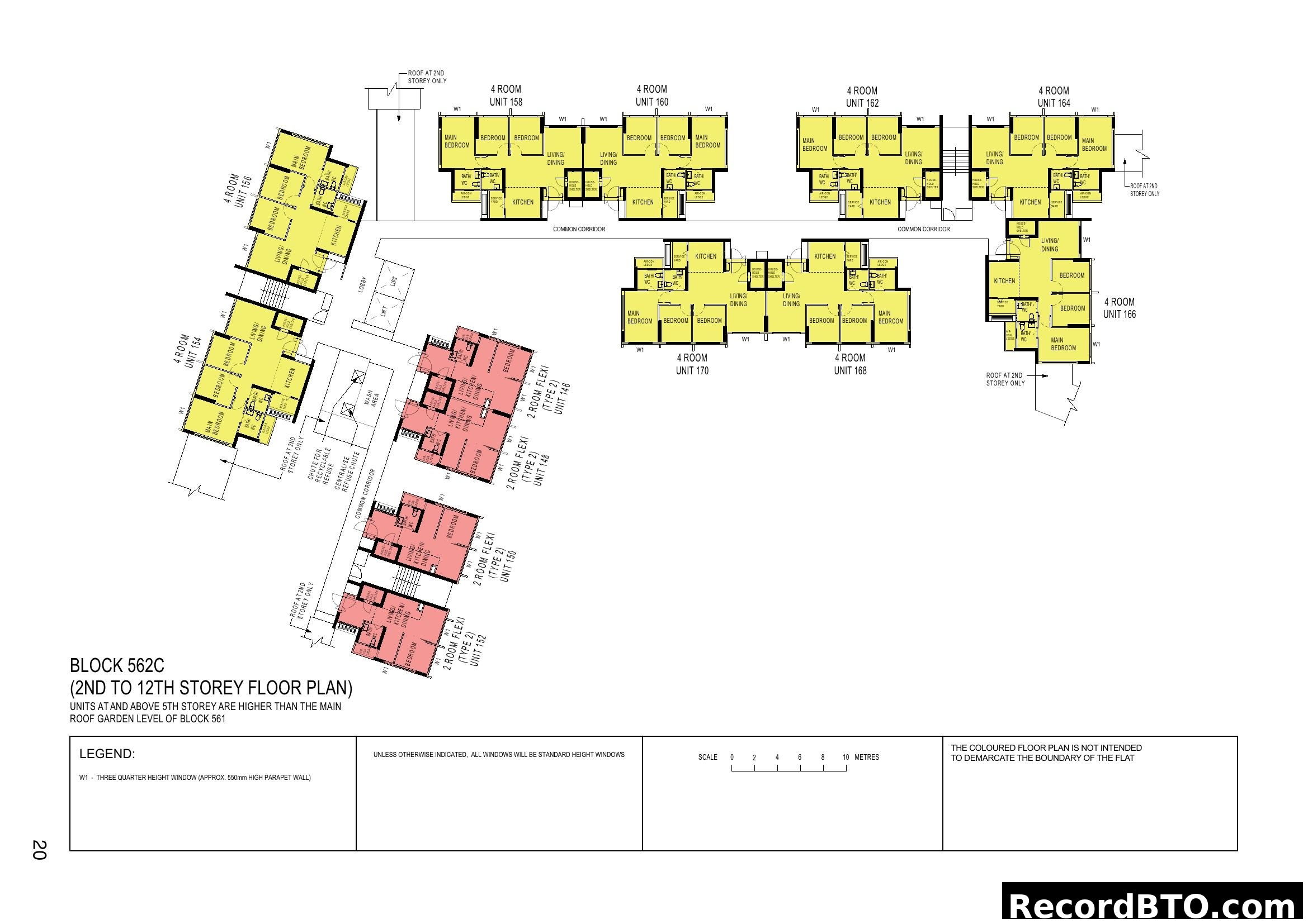 Block 562C Floor Plan (2nd to 12th Storey)