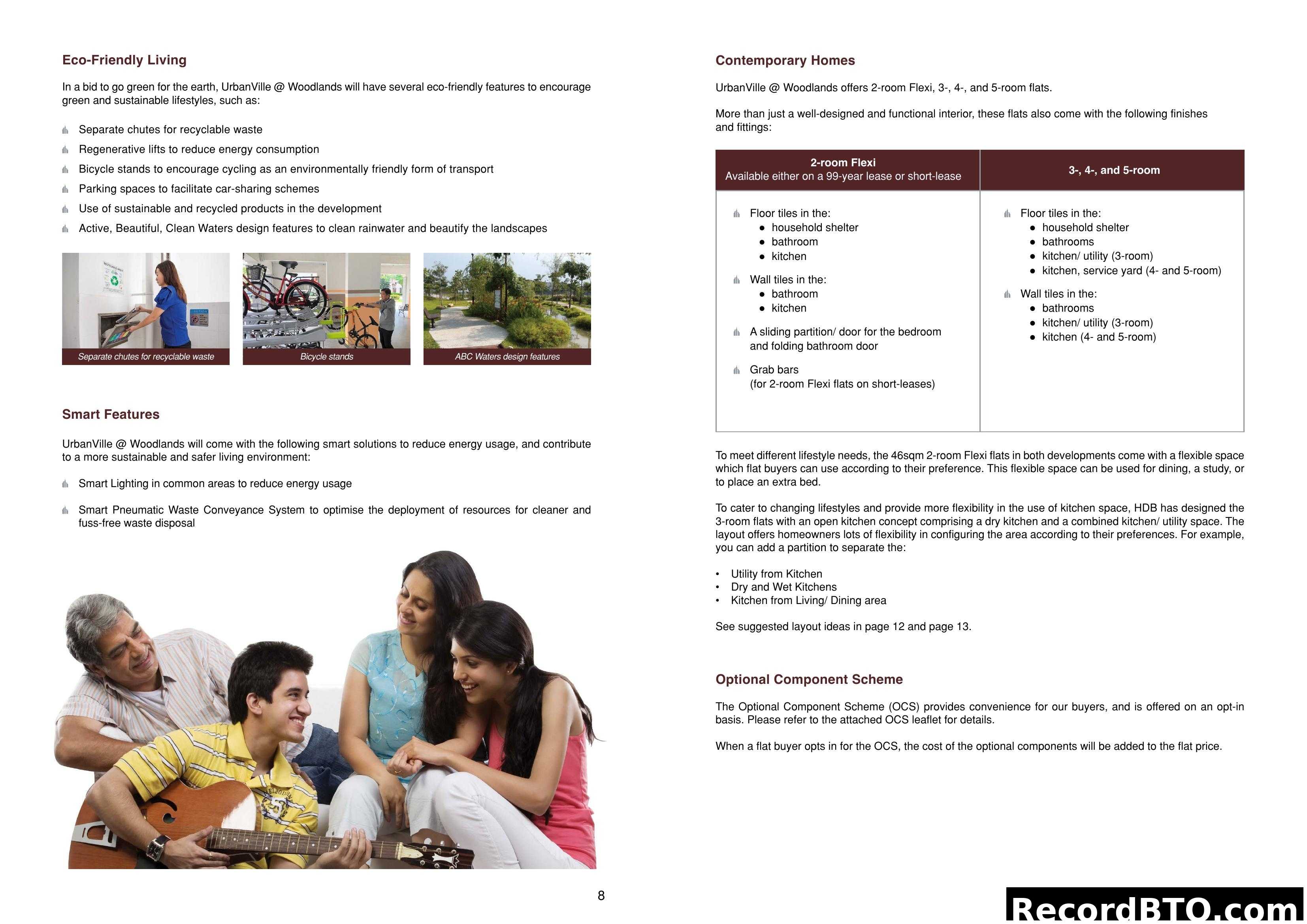 UrbanVille @ Woodlands Features & Schemes