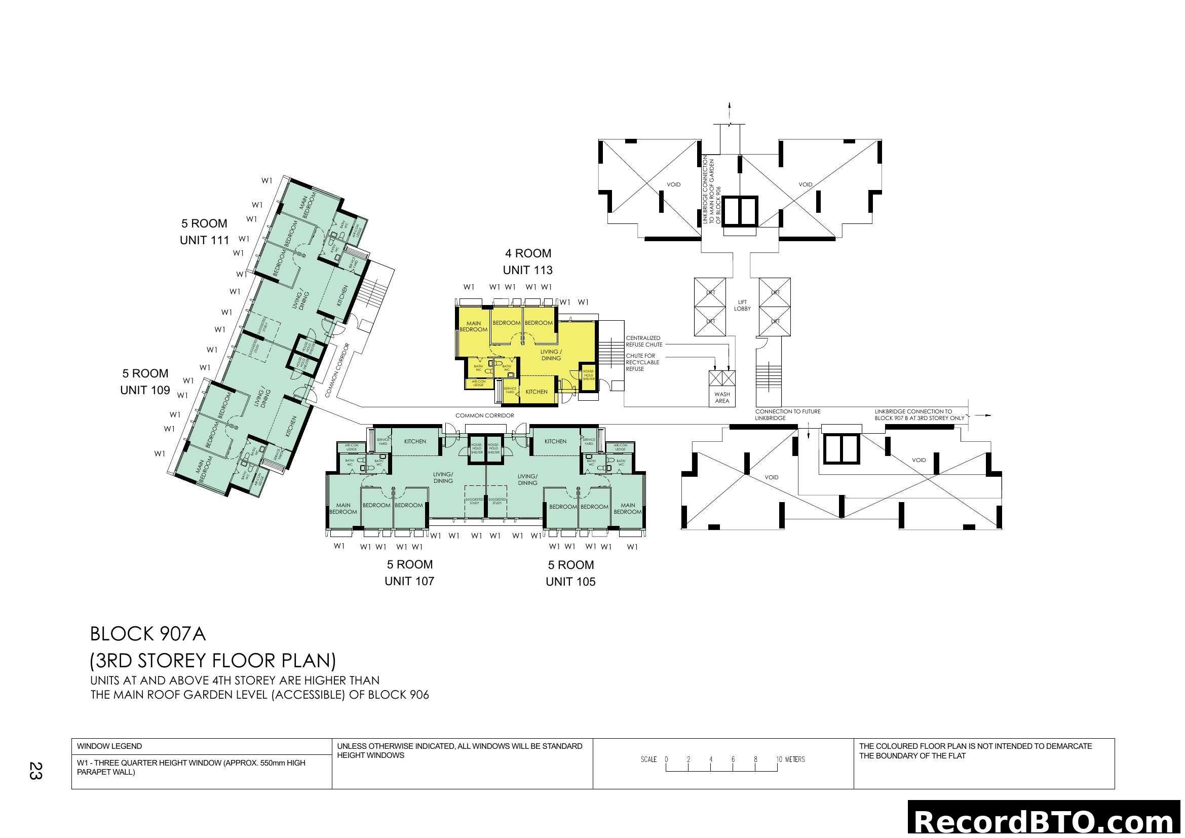 BLOCK 907A (3RD STOREY FLOOR PLAN)