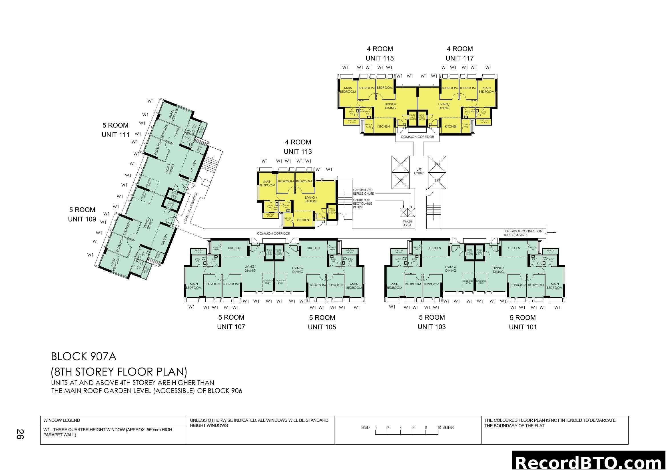 Block 907A 8th Storey Floor Plan