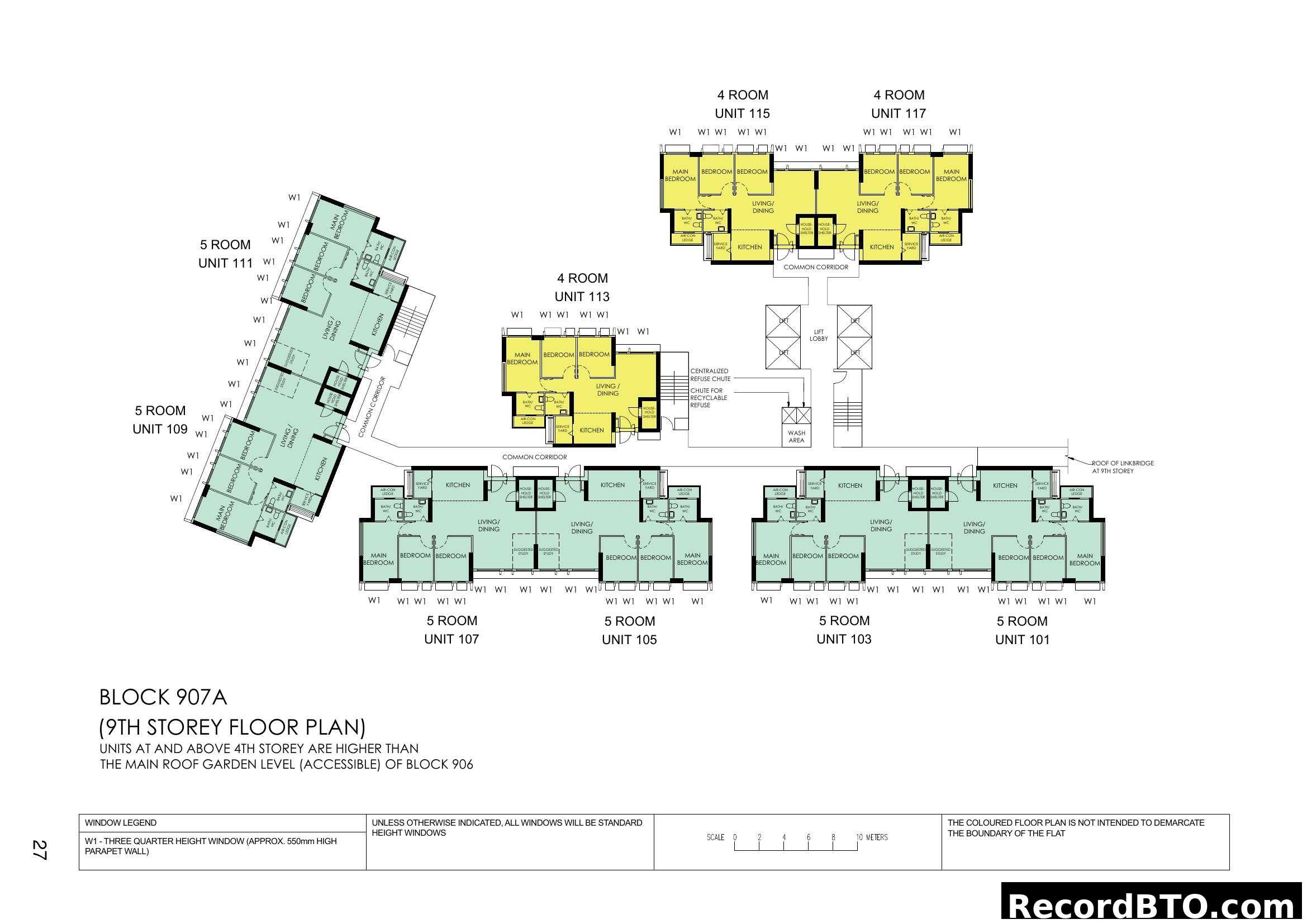 Block 907A (9th Storey Floor Plan)