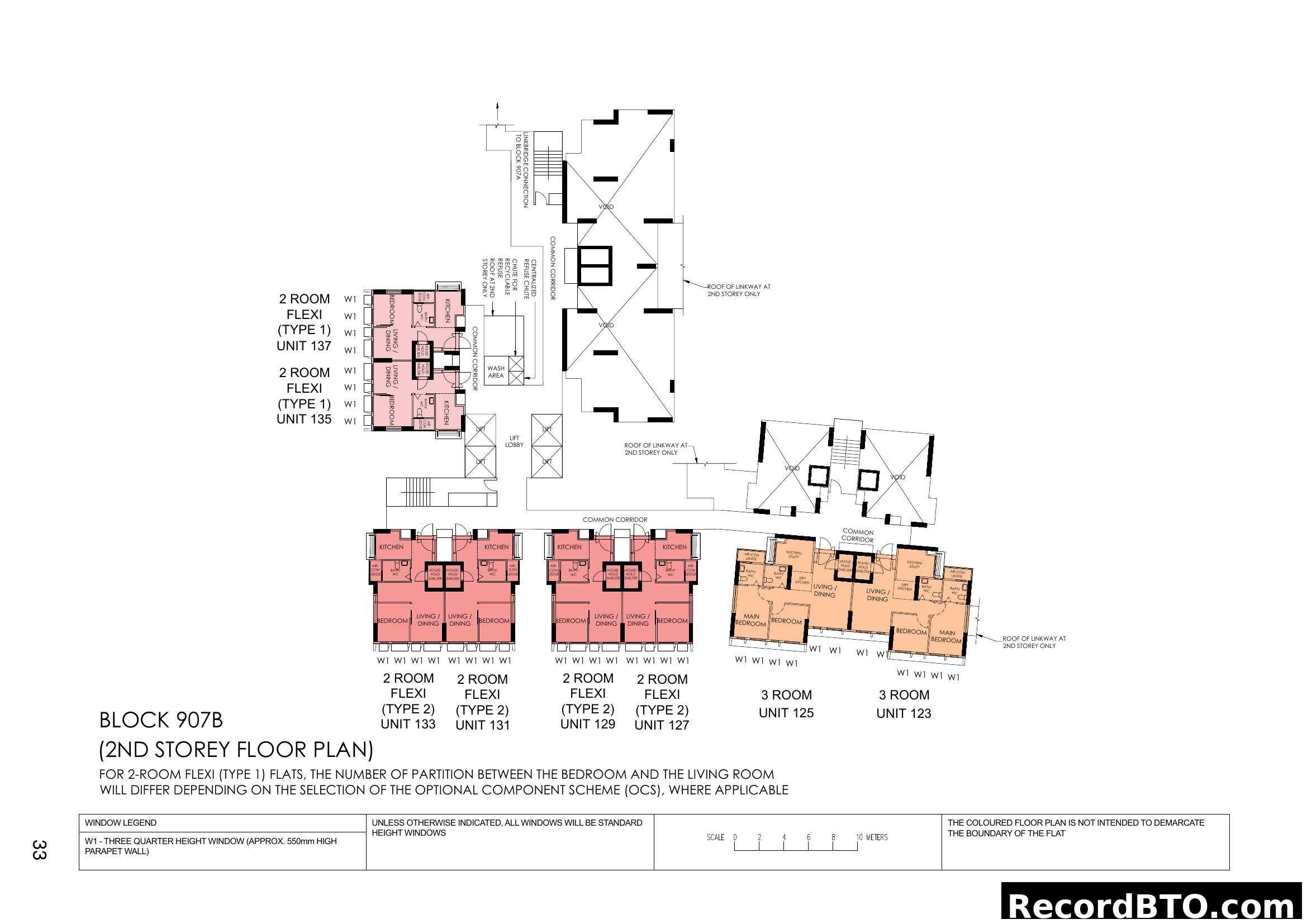 Block 907B (2nd Storey Floor Plan)