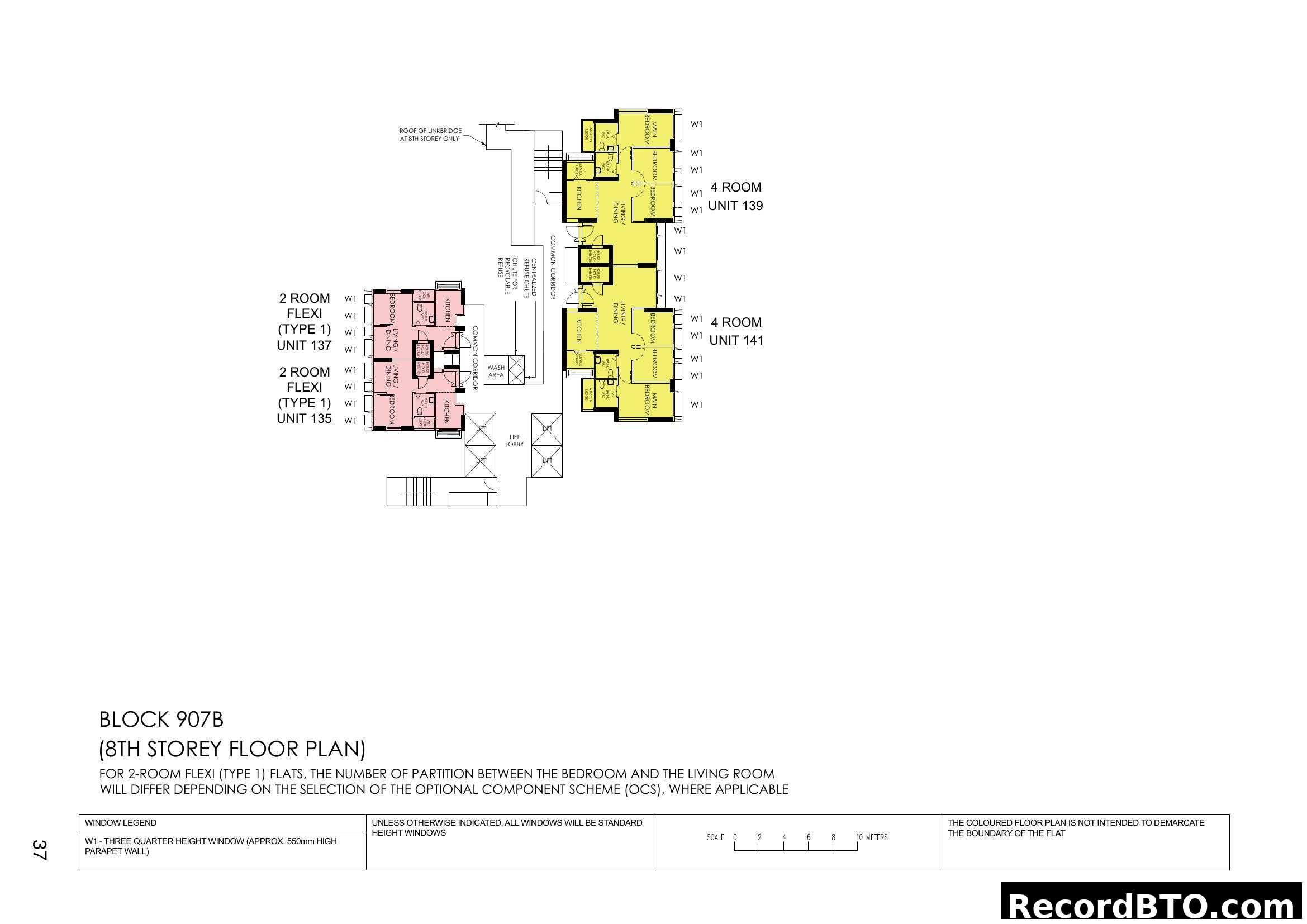 Block 907B (8th Storey Floor Plan)