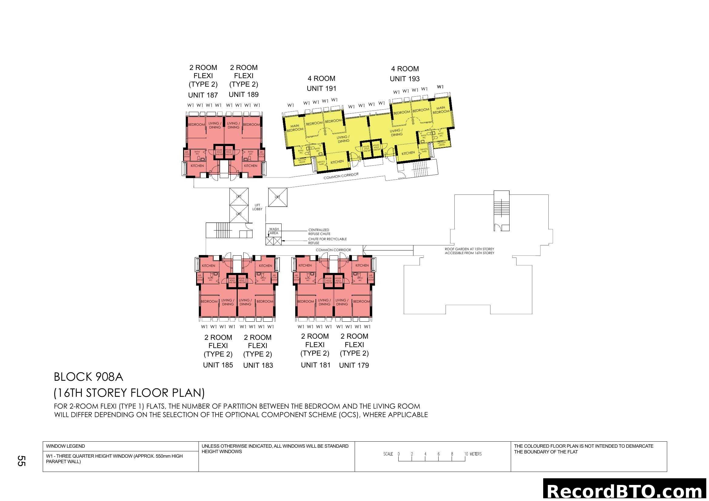Block 908A 16th Storey Floor Plan