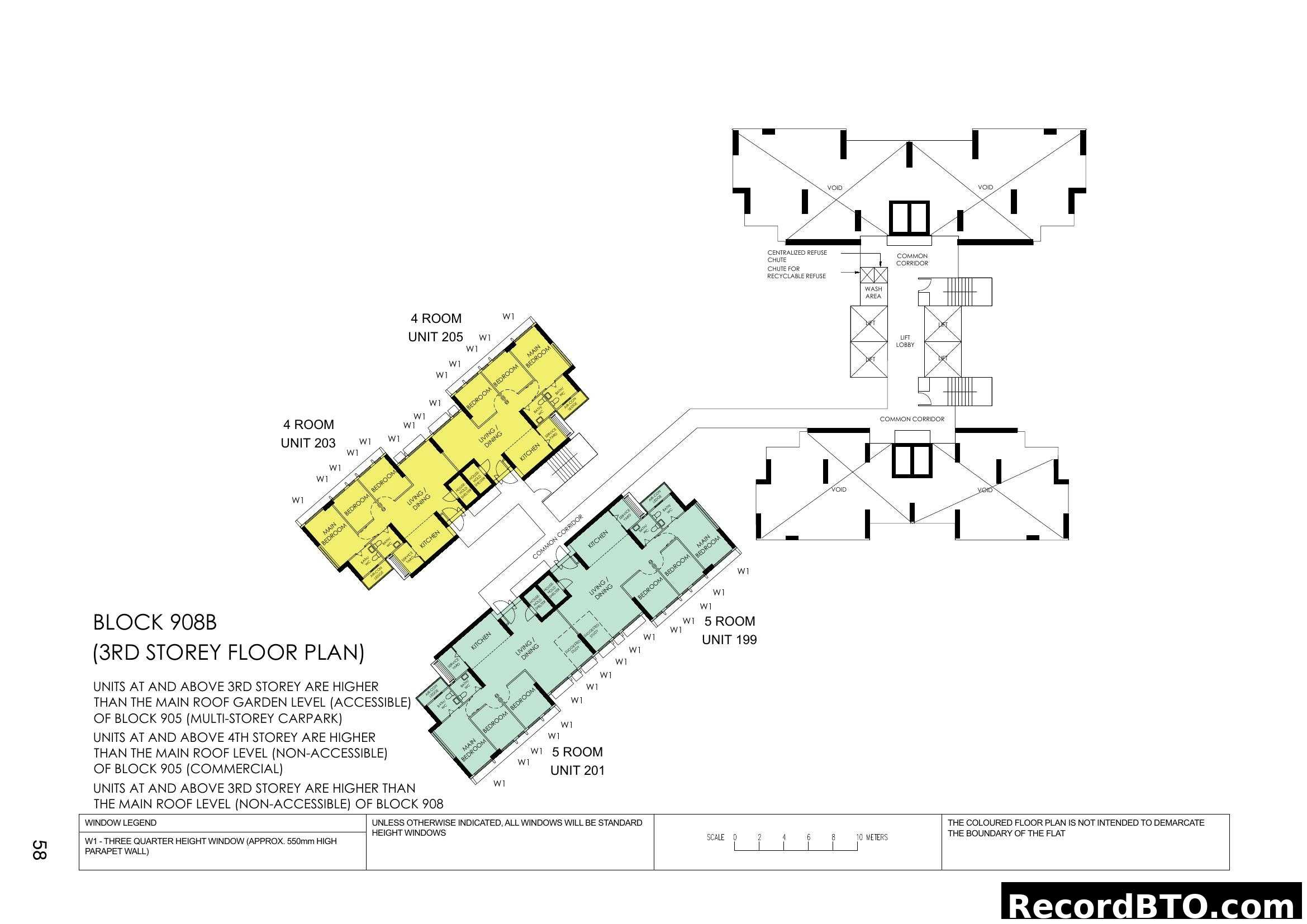 BLOCK 908B (3RD STOREY FLOOR PLAN)