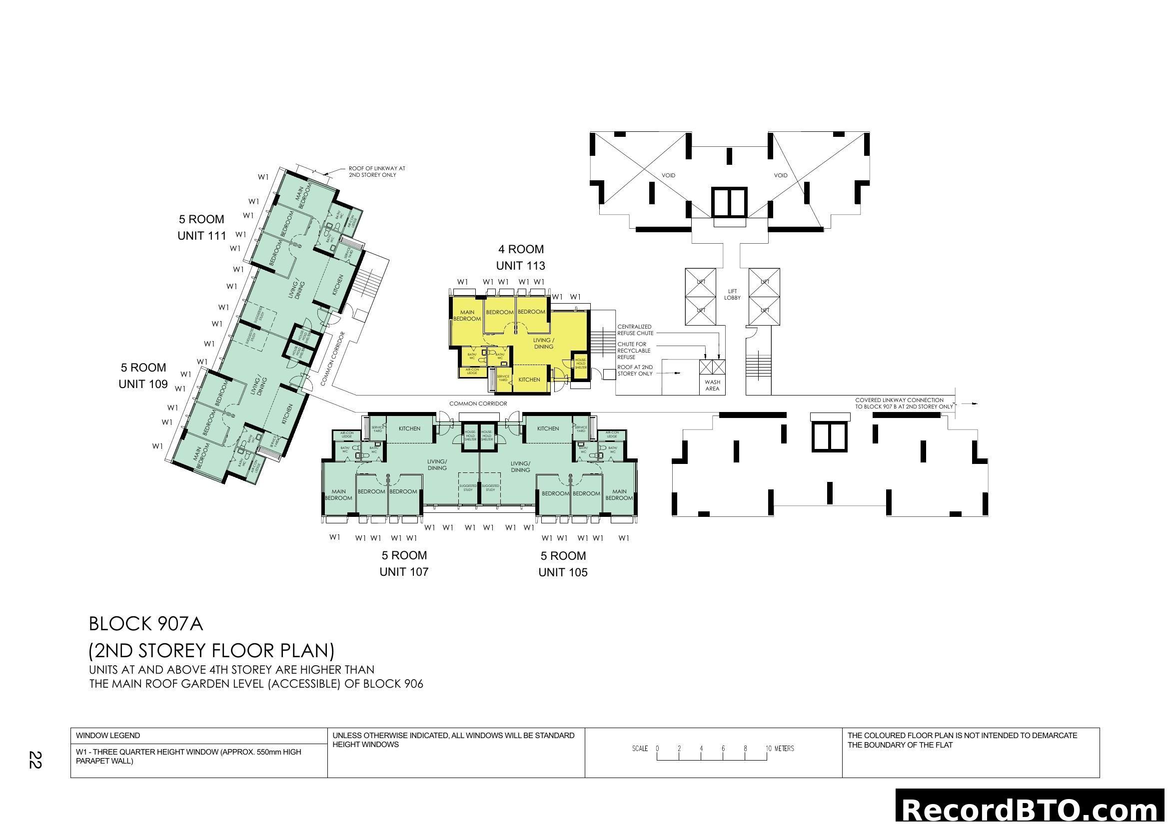 Block 907A 2nd Storey Floor Plan