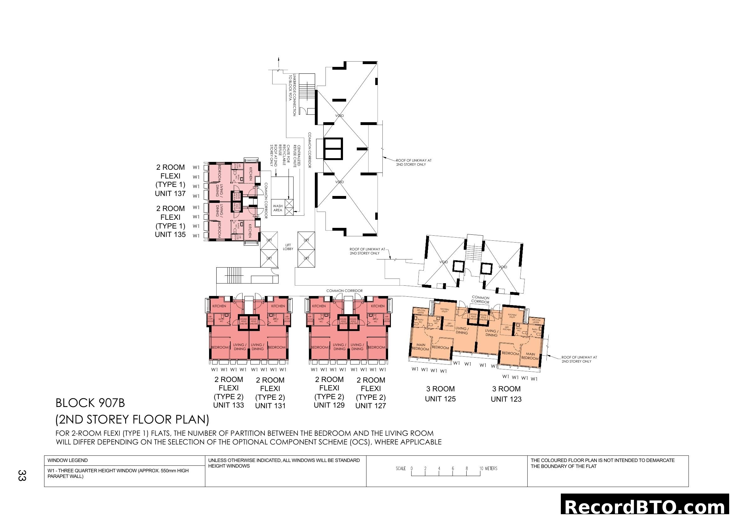 Block 907B (2nd Storey Floor Plan)