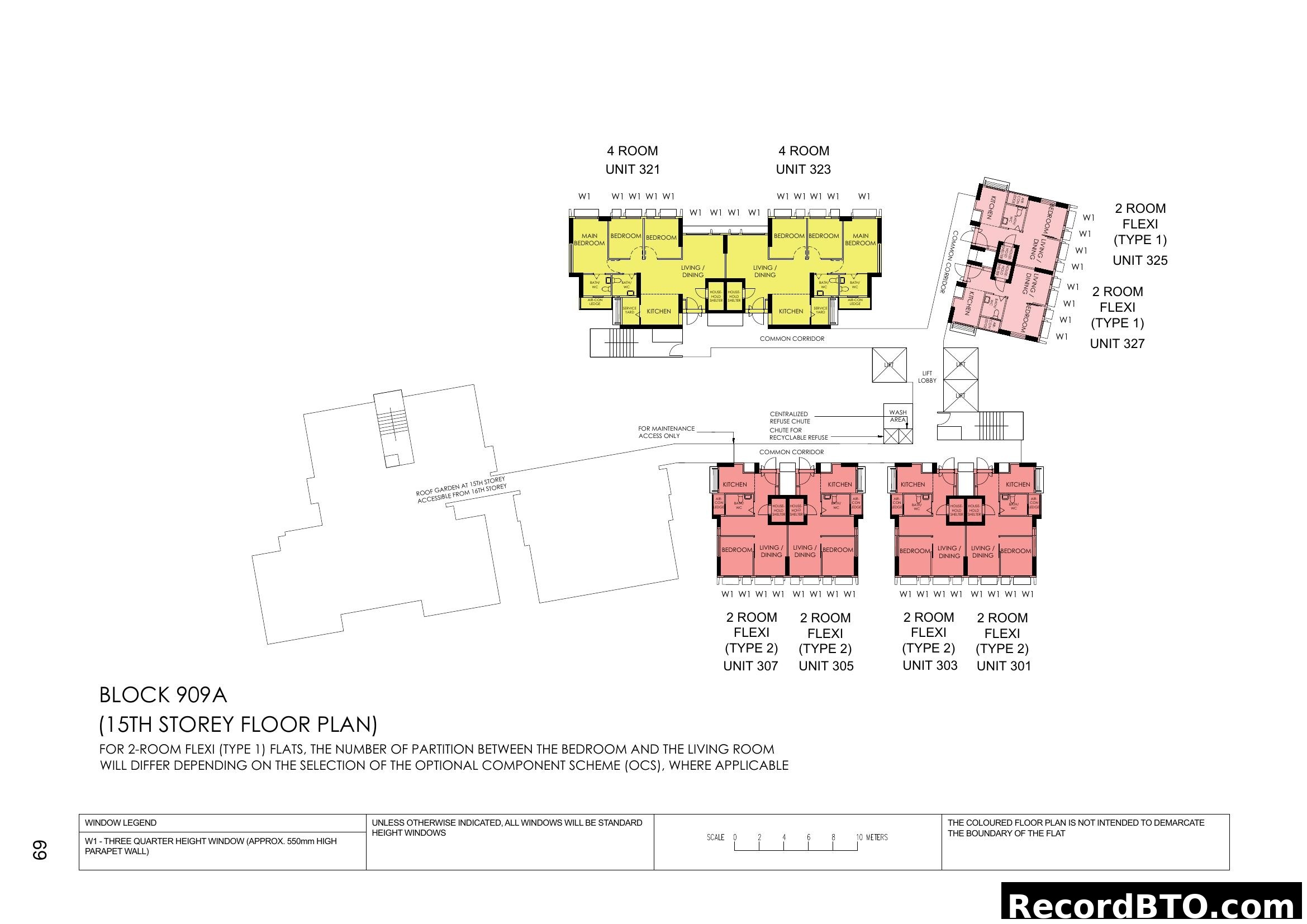 Block 909A 15th Storey Floor Plan