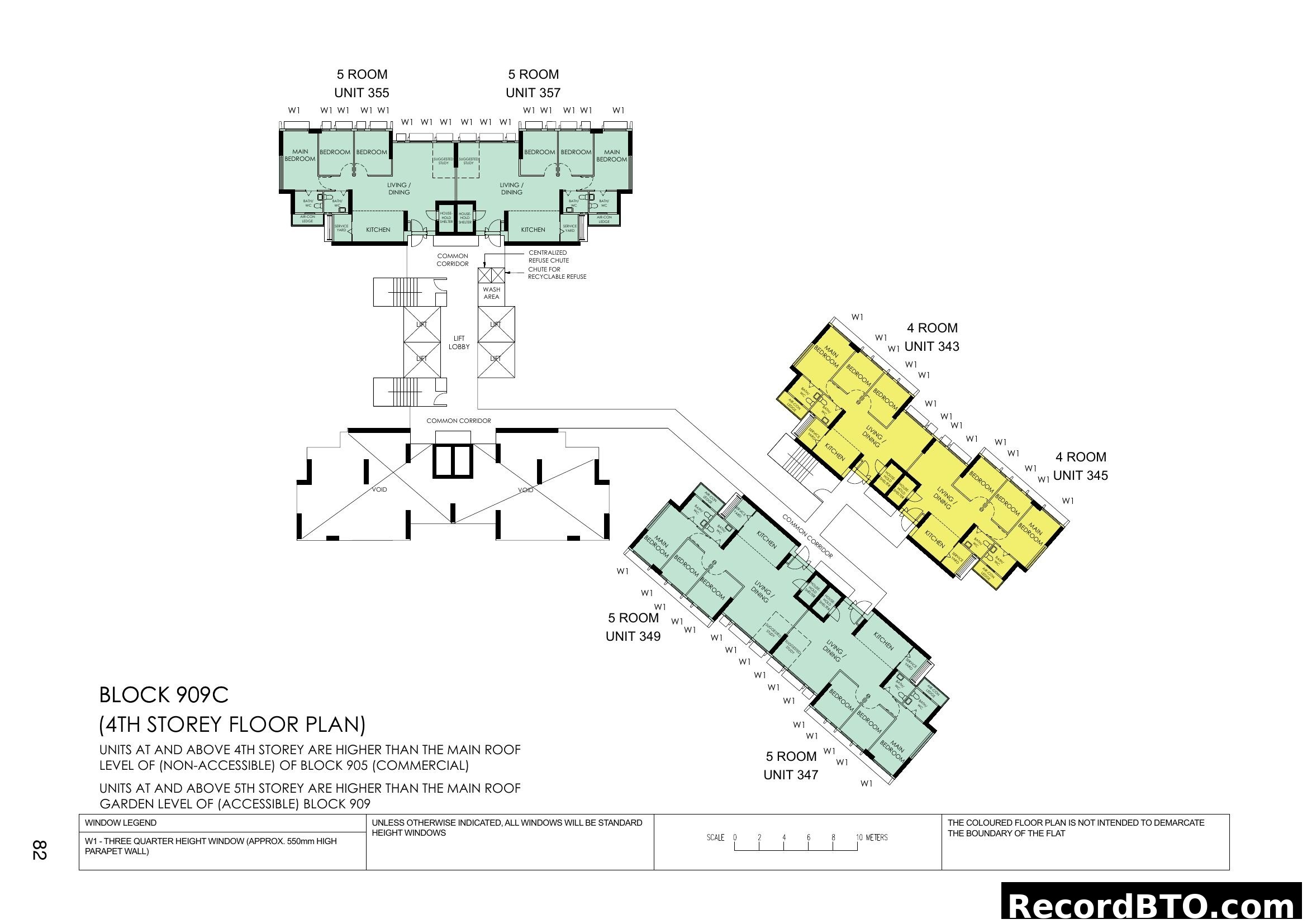 Block 909C 4th Storey Floor Plan