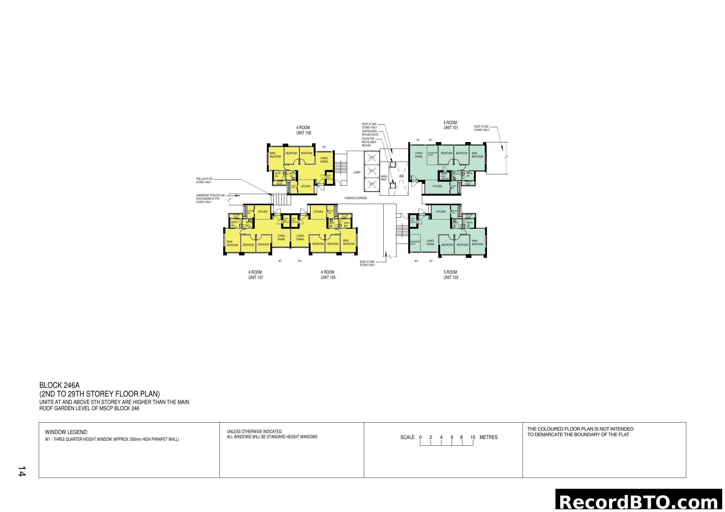 Block 246A Floor Plan (2nd to 29th Storey)