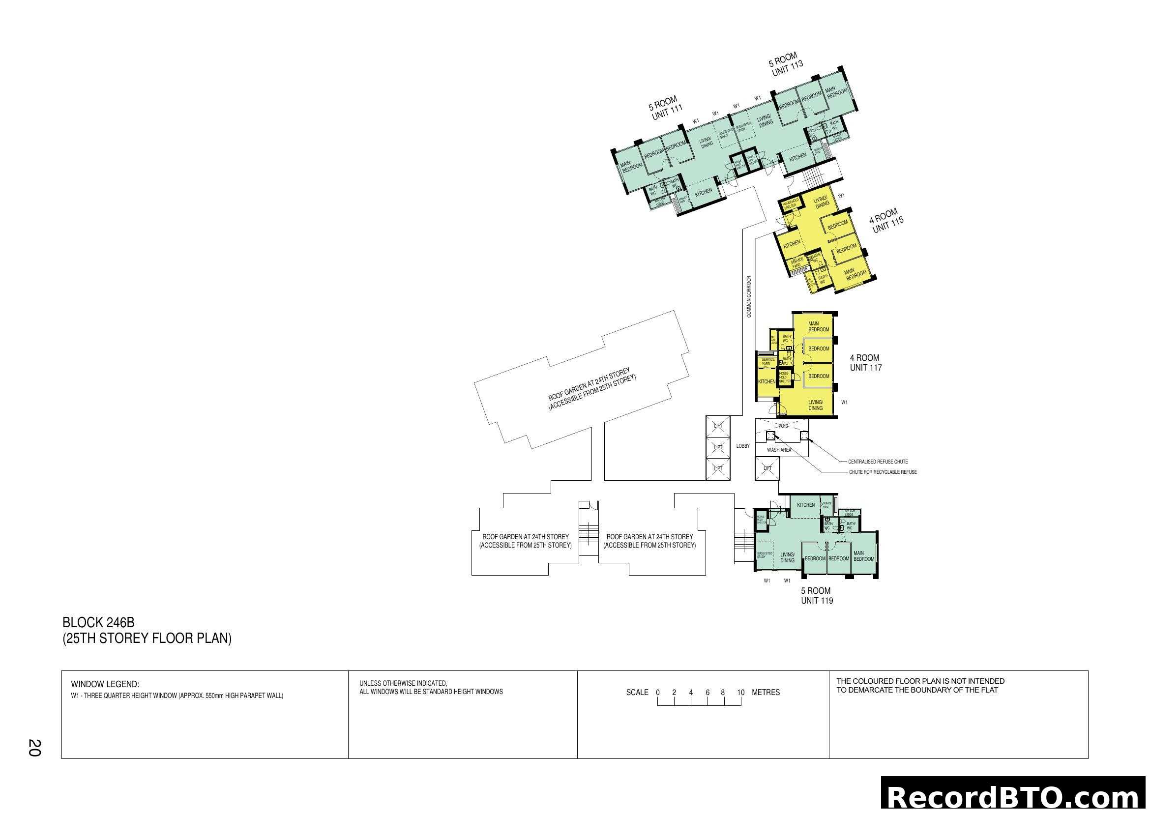Block 246B (25th Storey) HDB BTO Floor Plan