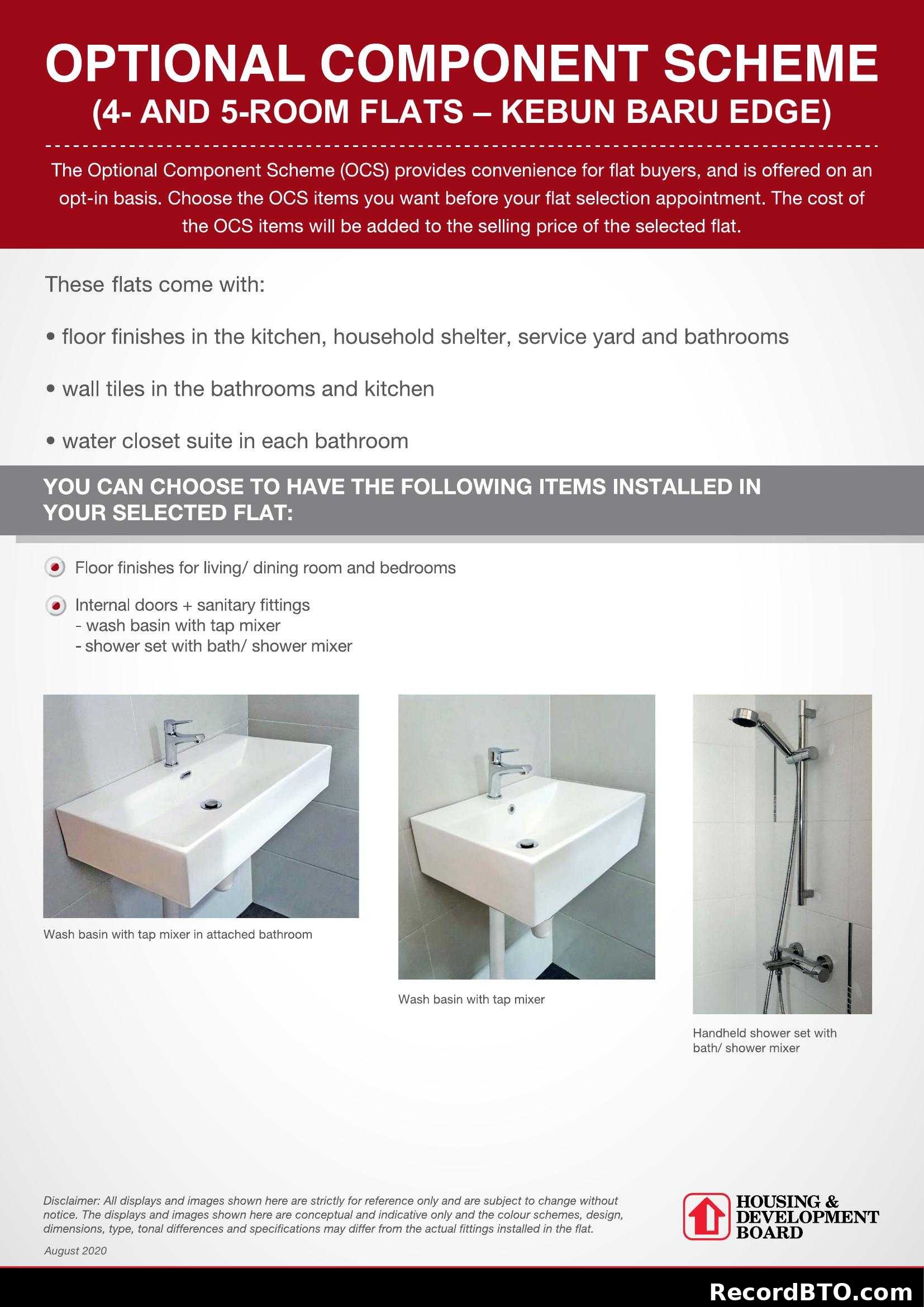 HDB Optional Component Scheme (OCS) for Kebun Baru Edge
