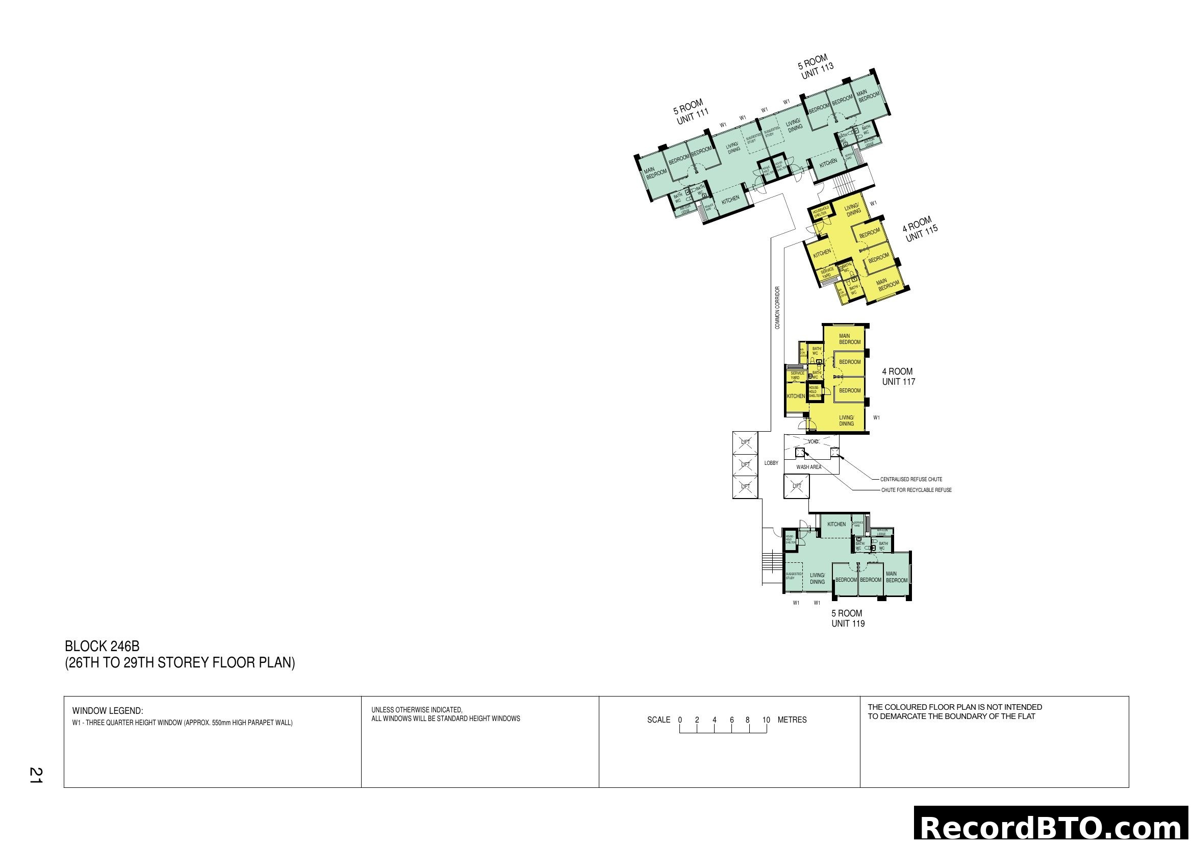 Block 246B (26th to 29th Storey Floor Plan)