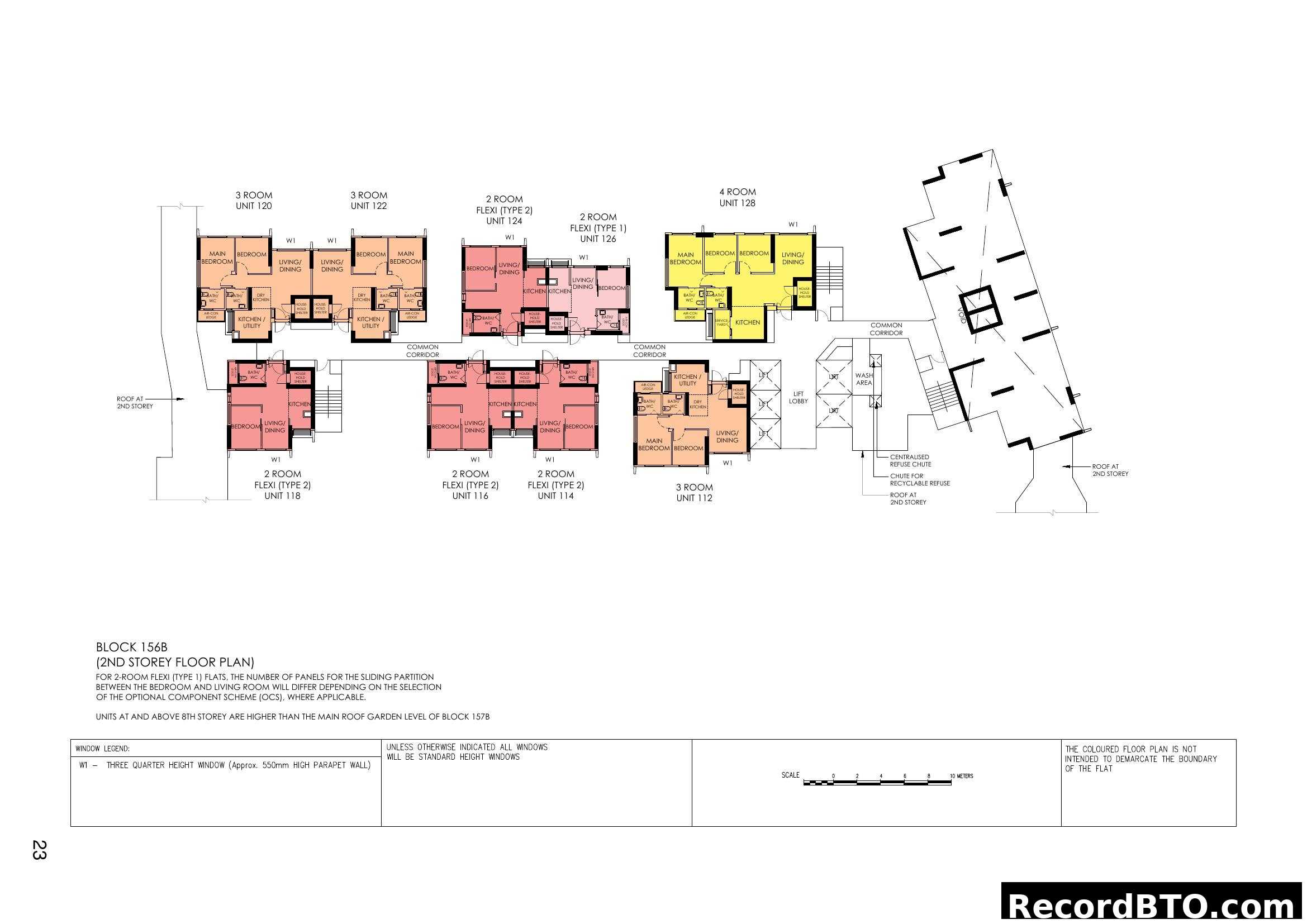 Block 156B 2nd Storey Floor Plan