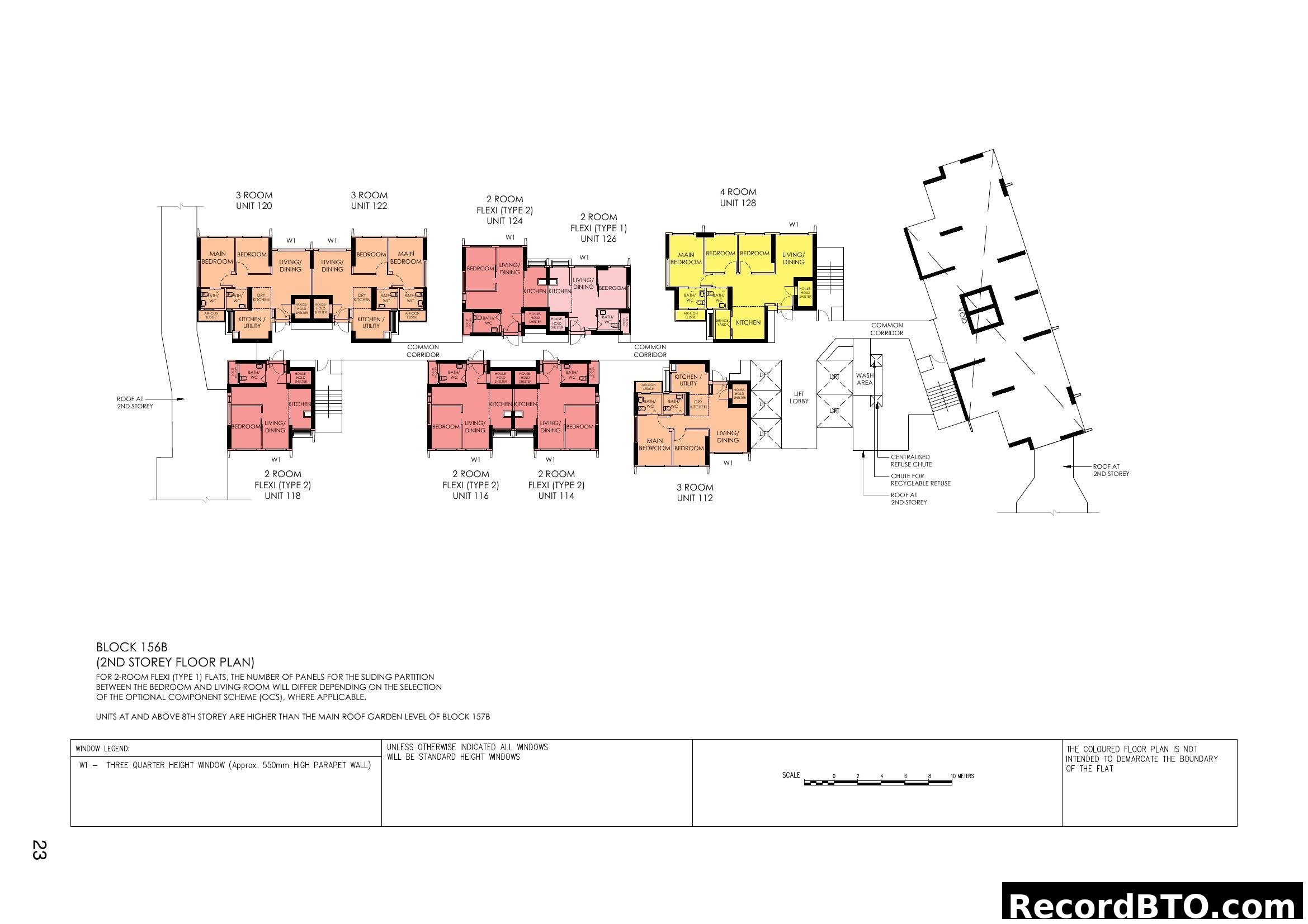 Block 156B 2nd Storey Floor Plan
