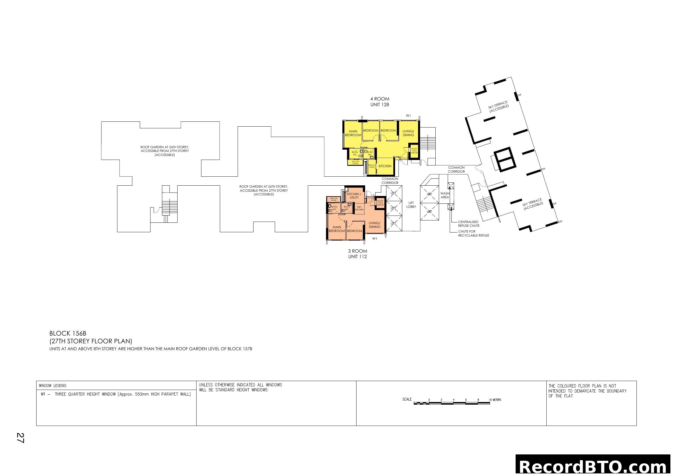 Block 156B 27th Storey Floor Plan