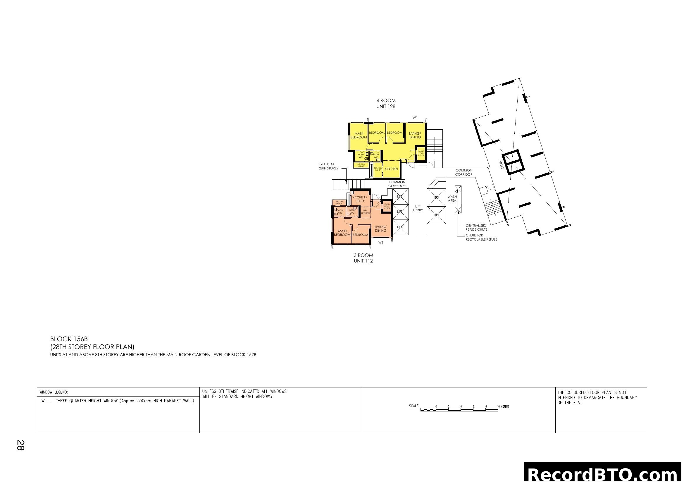 Block 156B 28th Storey Floor Plan