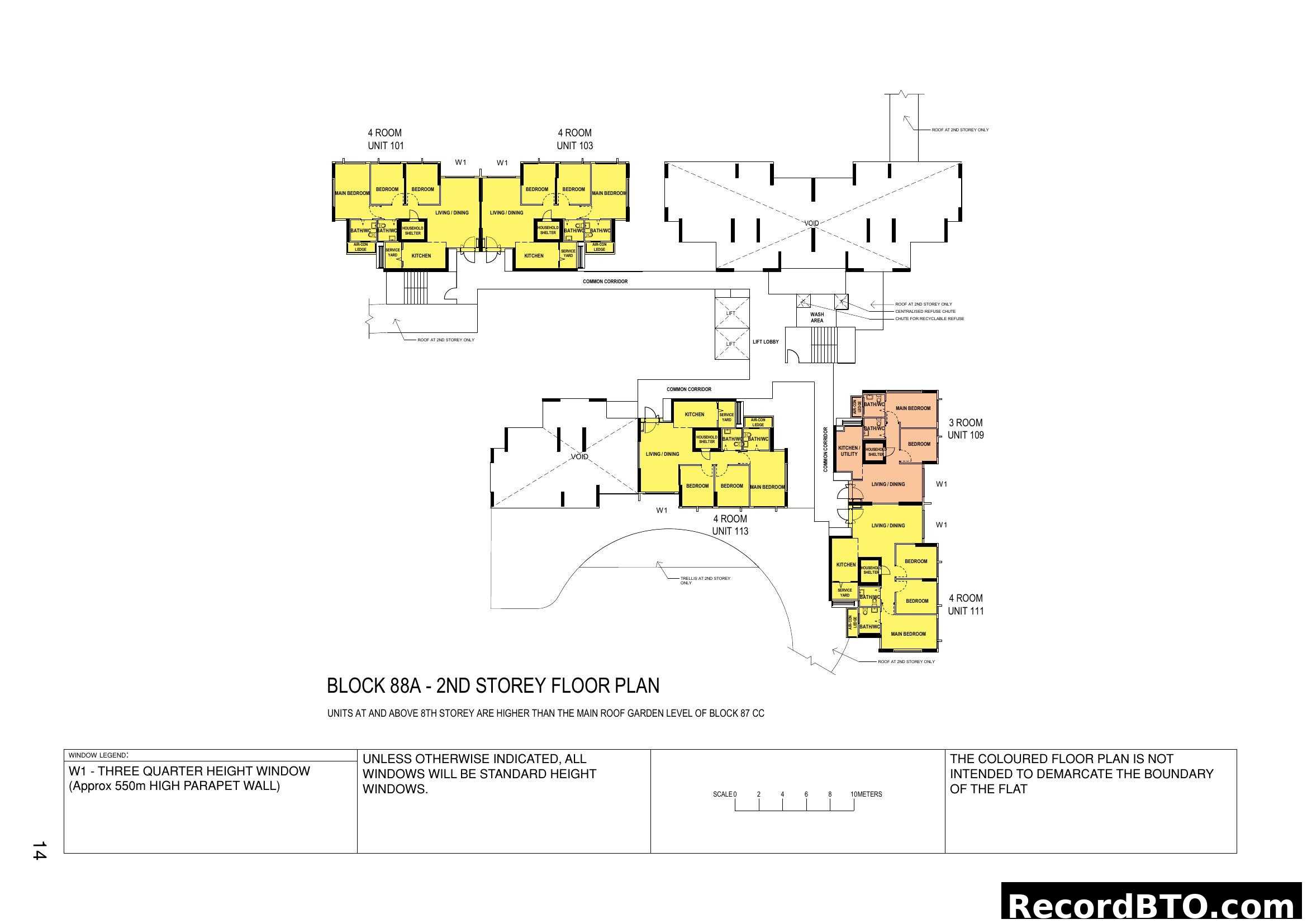 Block 88A - 2nd Storey Floor Plan