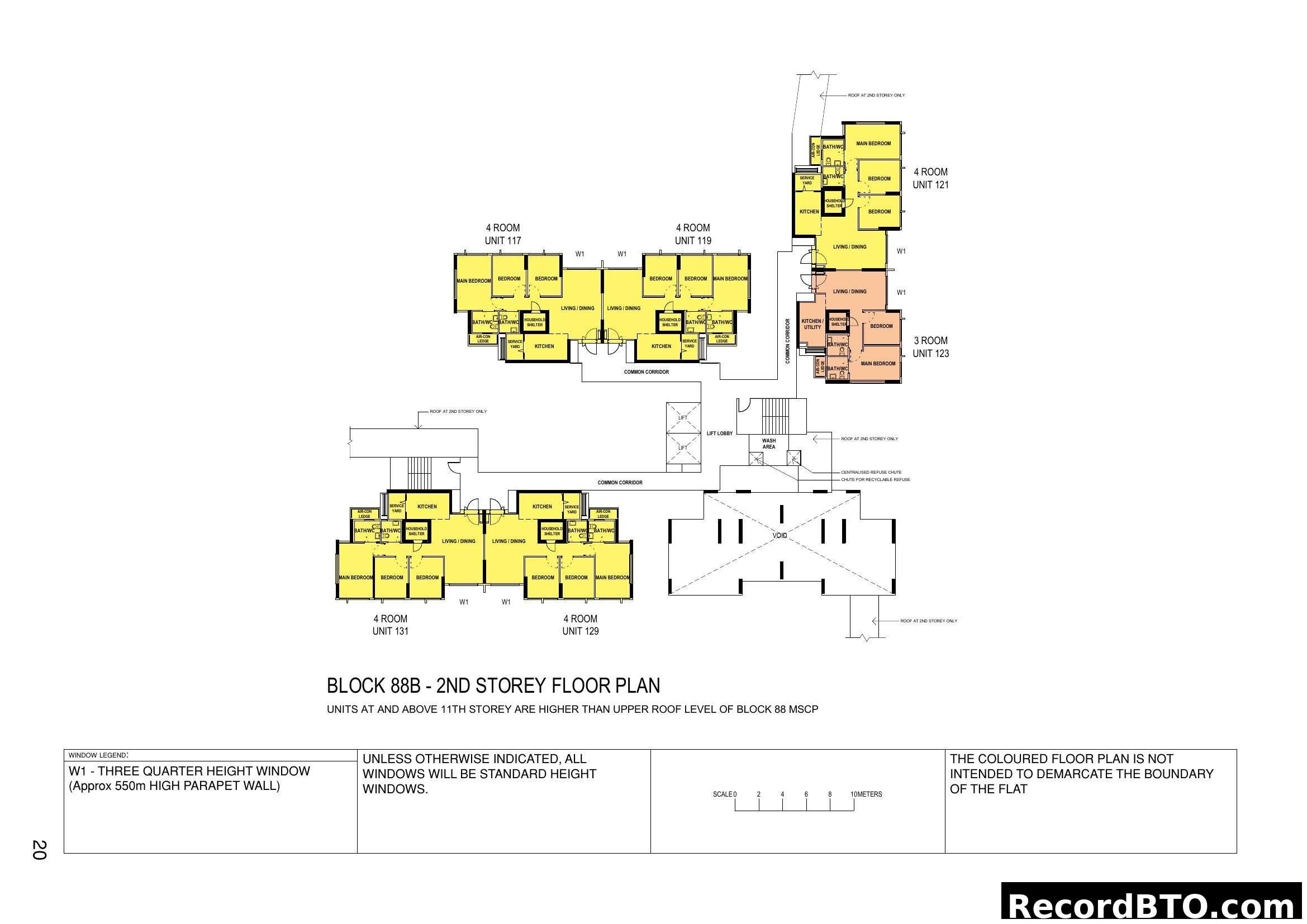 Block 88B - 2nd Storey Floor Plan