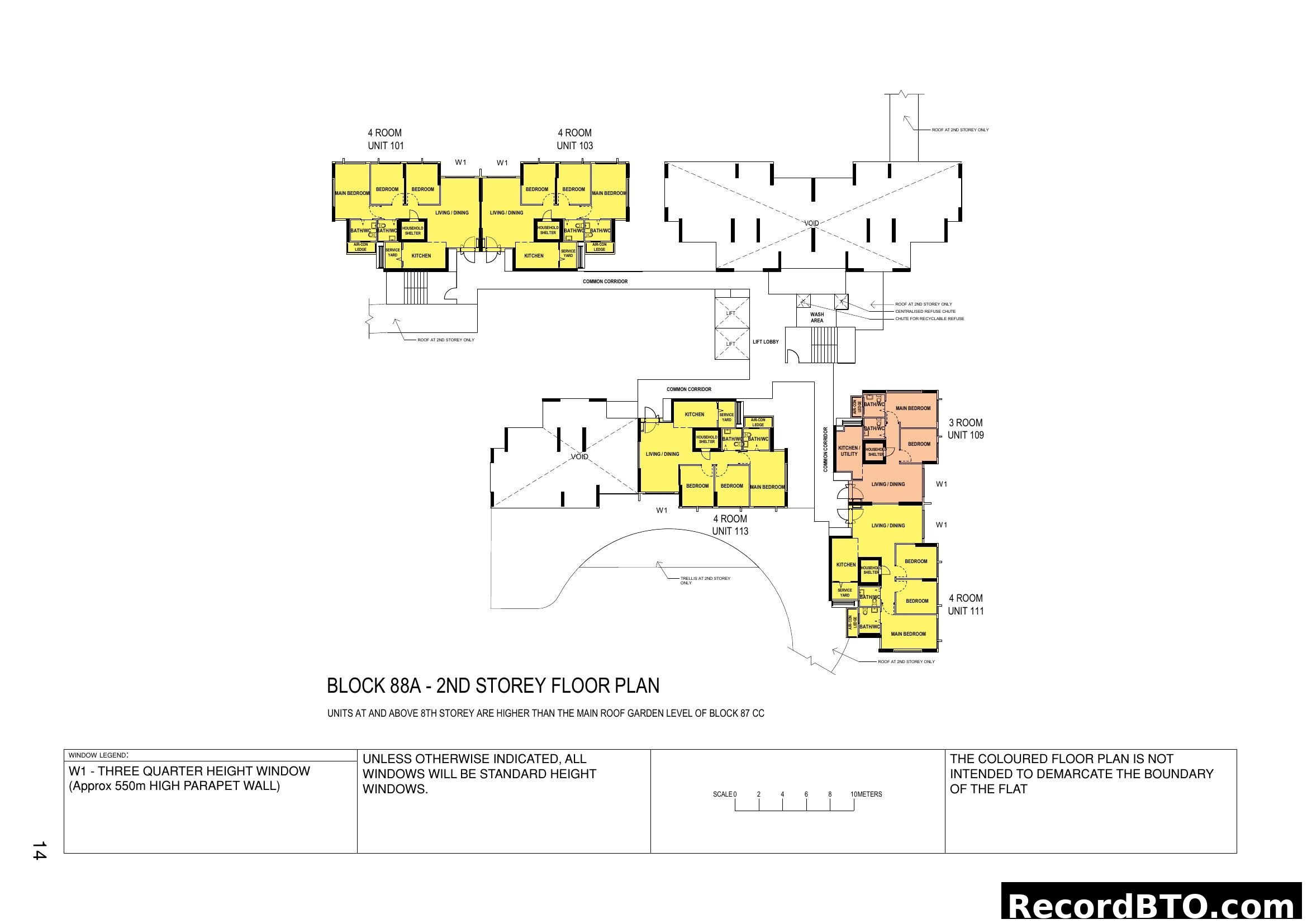 Block 88A - 2nd Storey Floor Plan