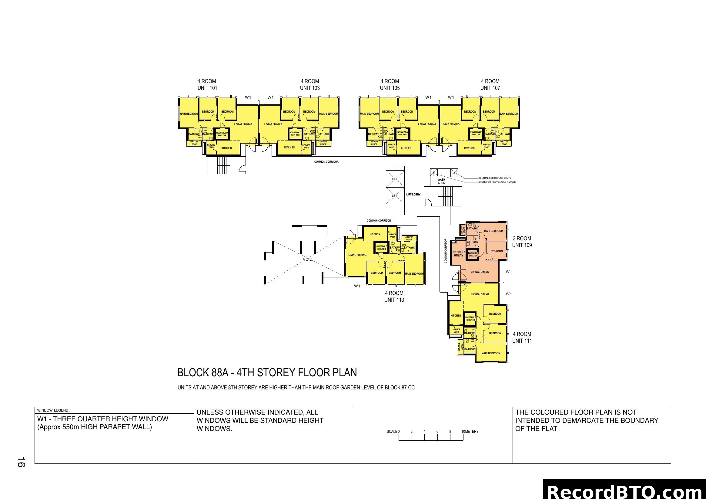 Block 88A - 4th Storey Floor Plan