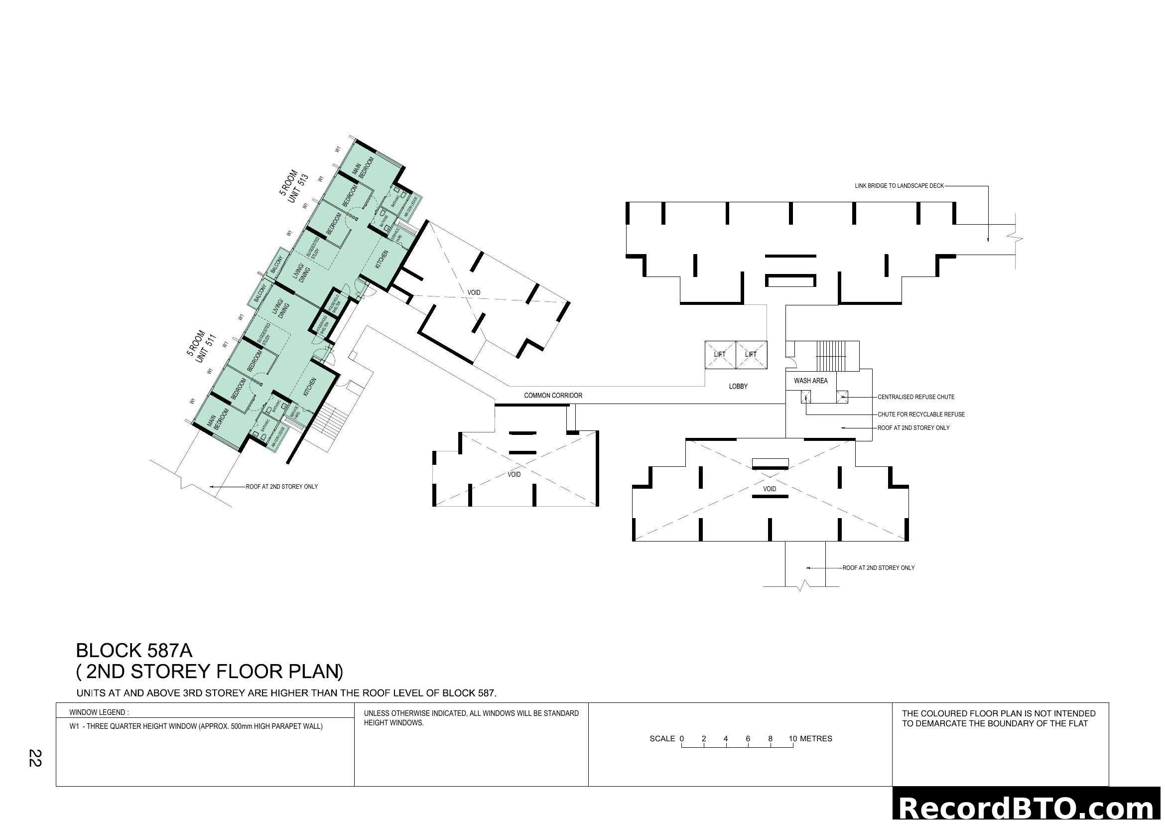 Block 587A (2nd Storey Floor Plan)