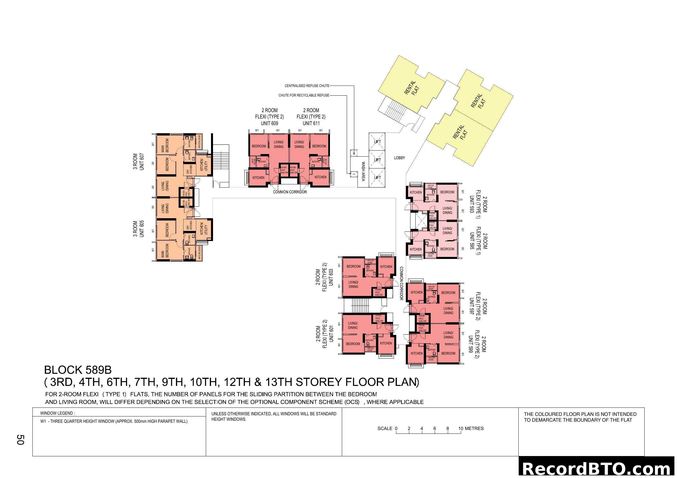 Block 589B Selected Storey Floor Plan