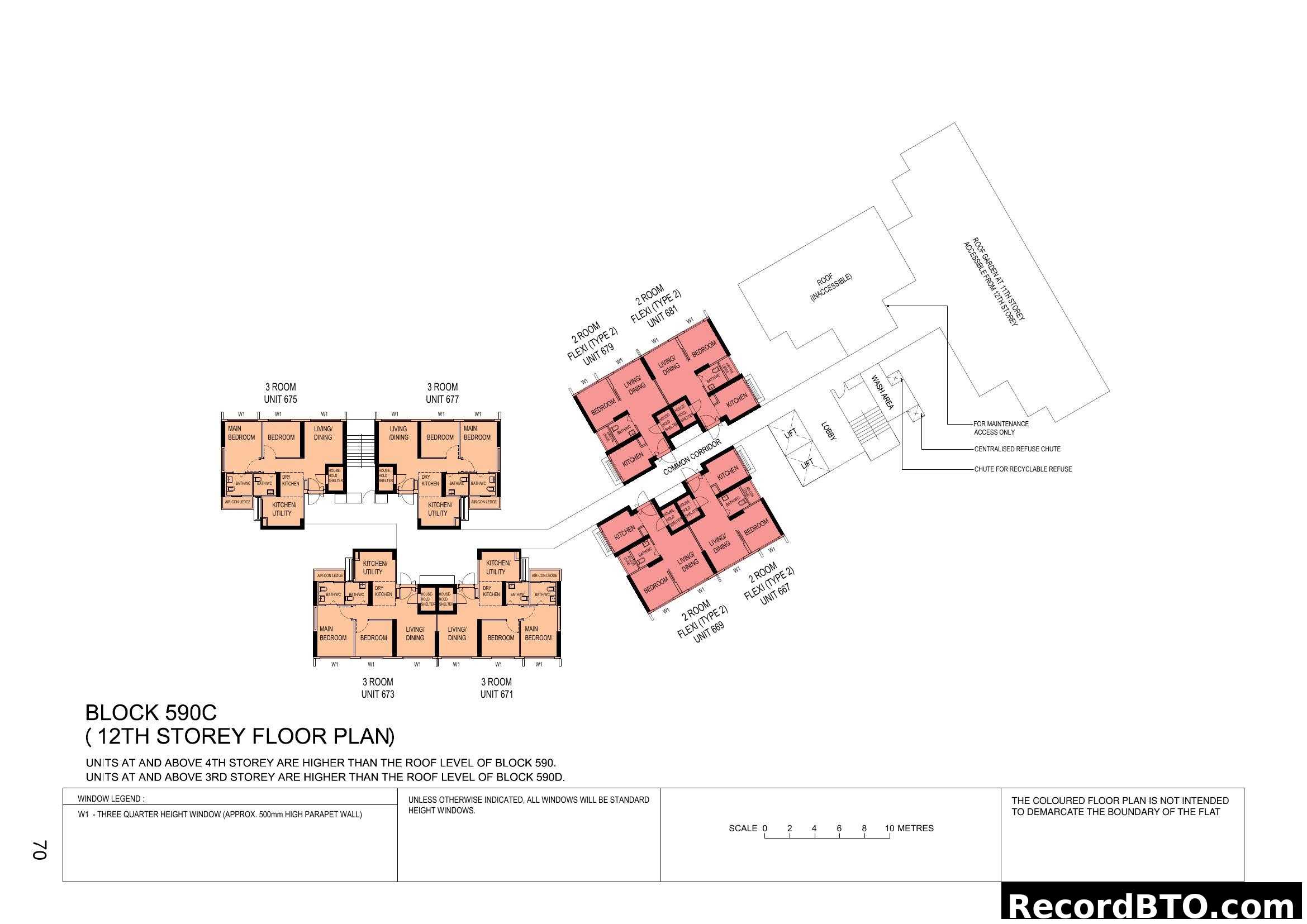 Block 590C 12th Storey Floor Plan