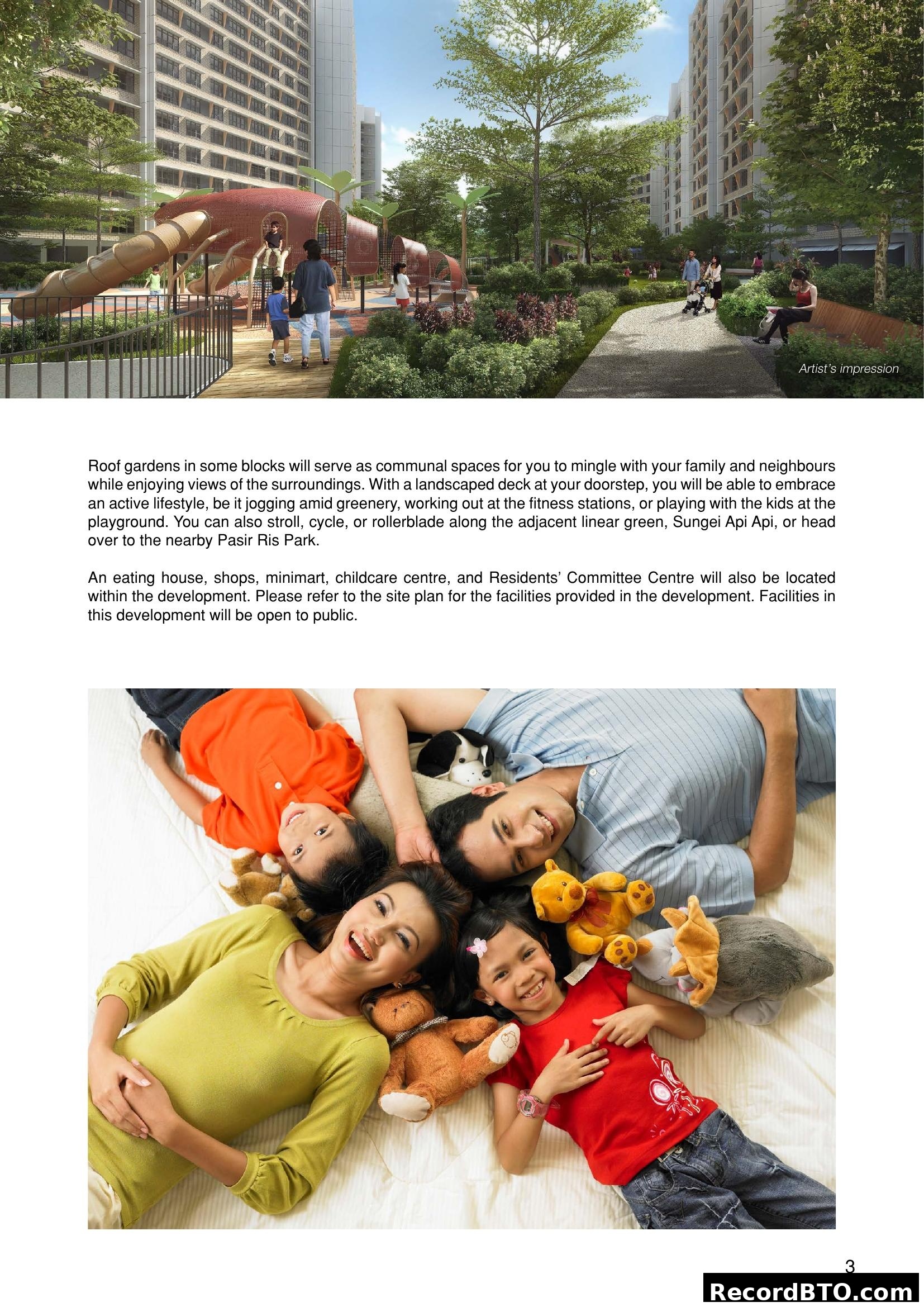 Artist's Impression of HDB Development & Lifestyle