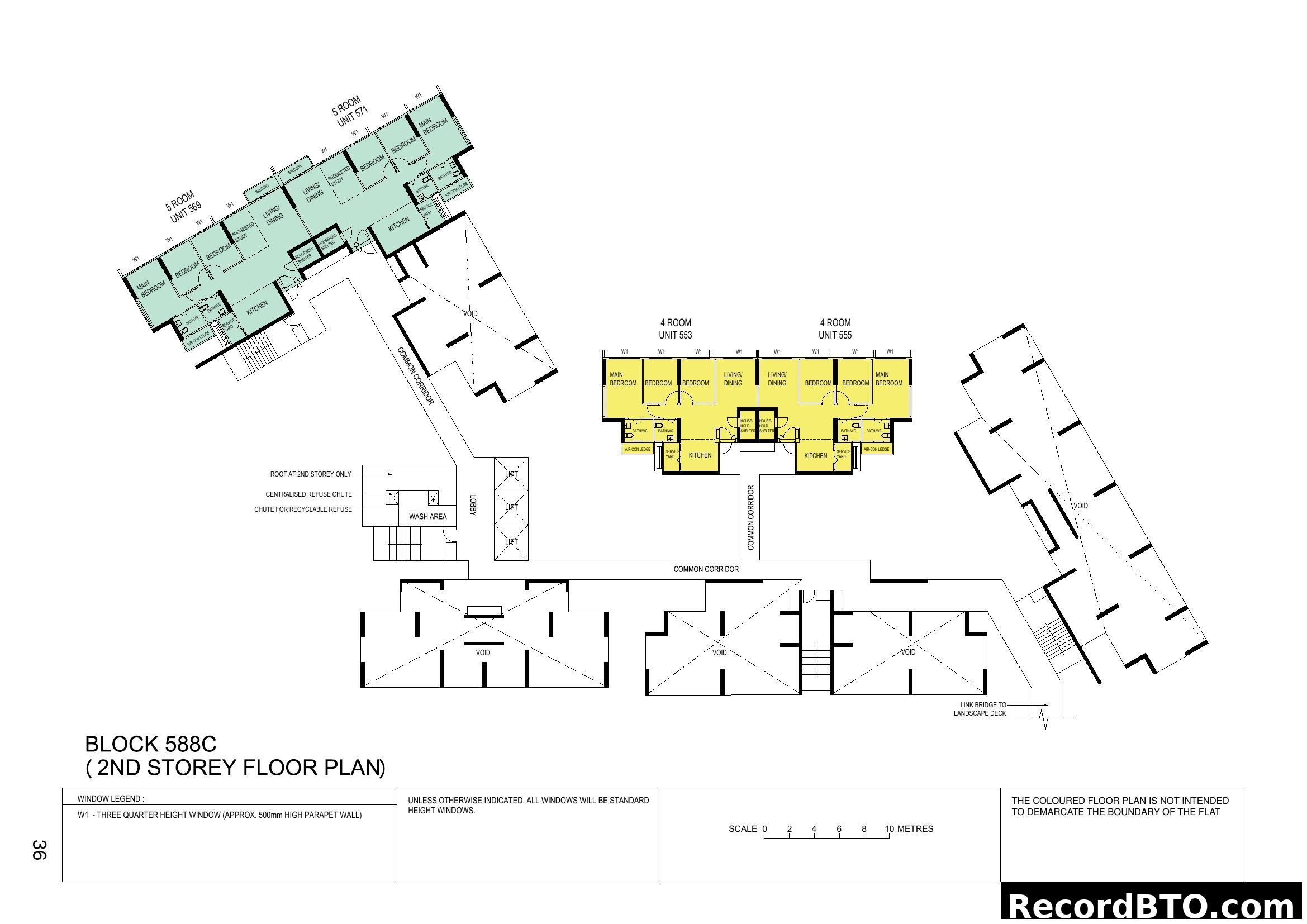 Block 588C 2nd Storey Floor Plan