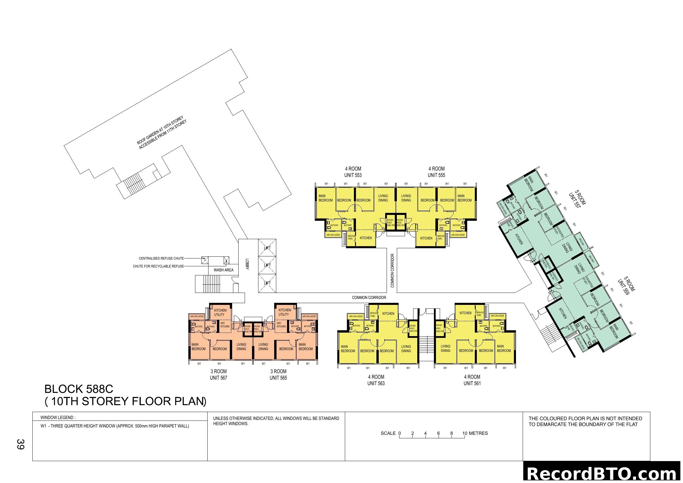 Block 588C (10th Storey Floor Plan)