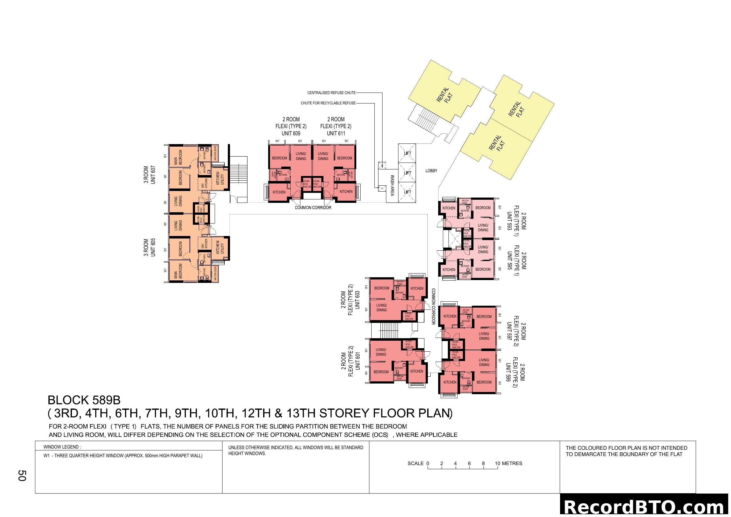 Block 589B Selected Storey Floor Plan
