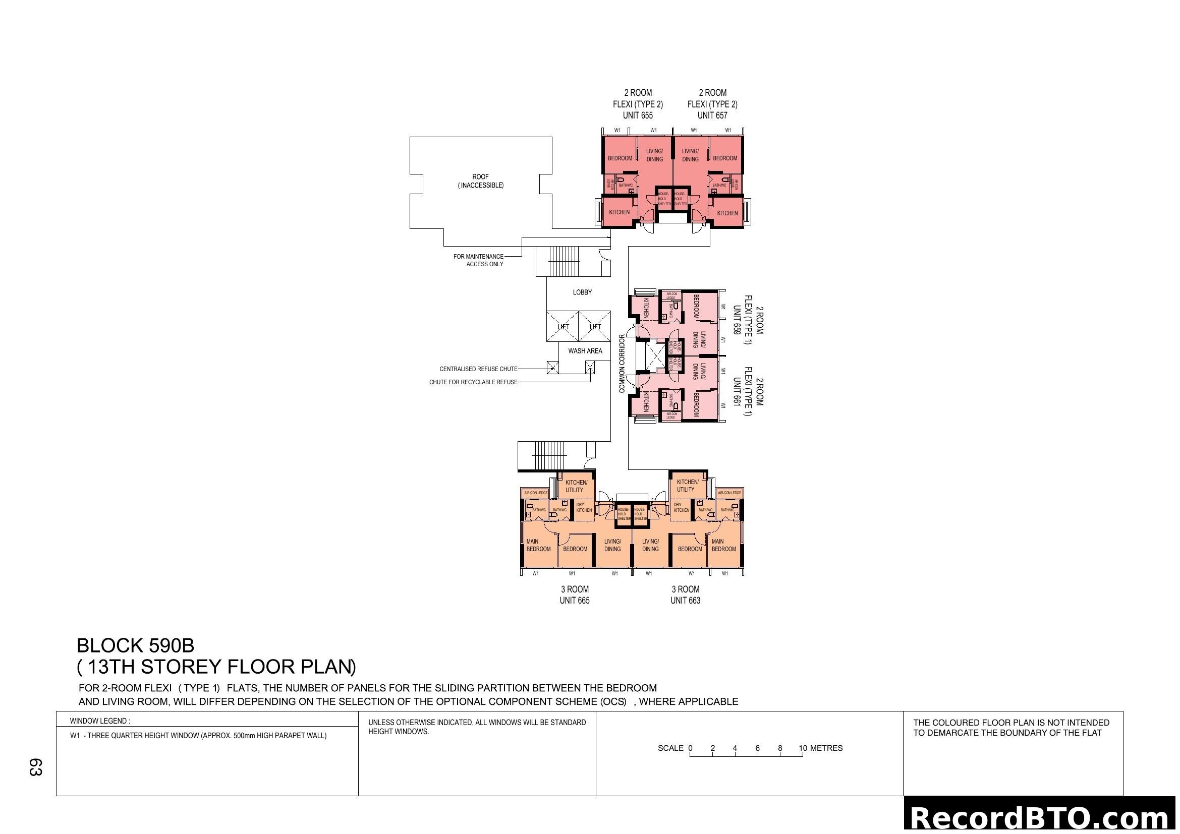 Block 590B (13th Storey Floor Plan)