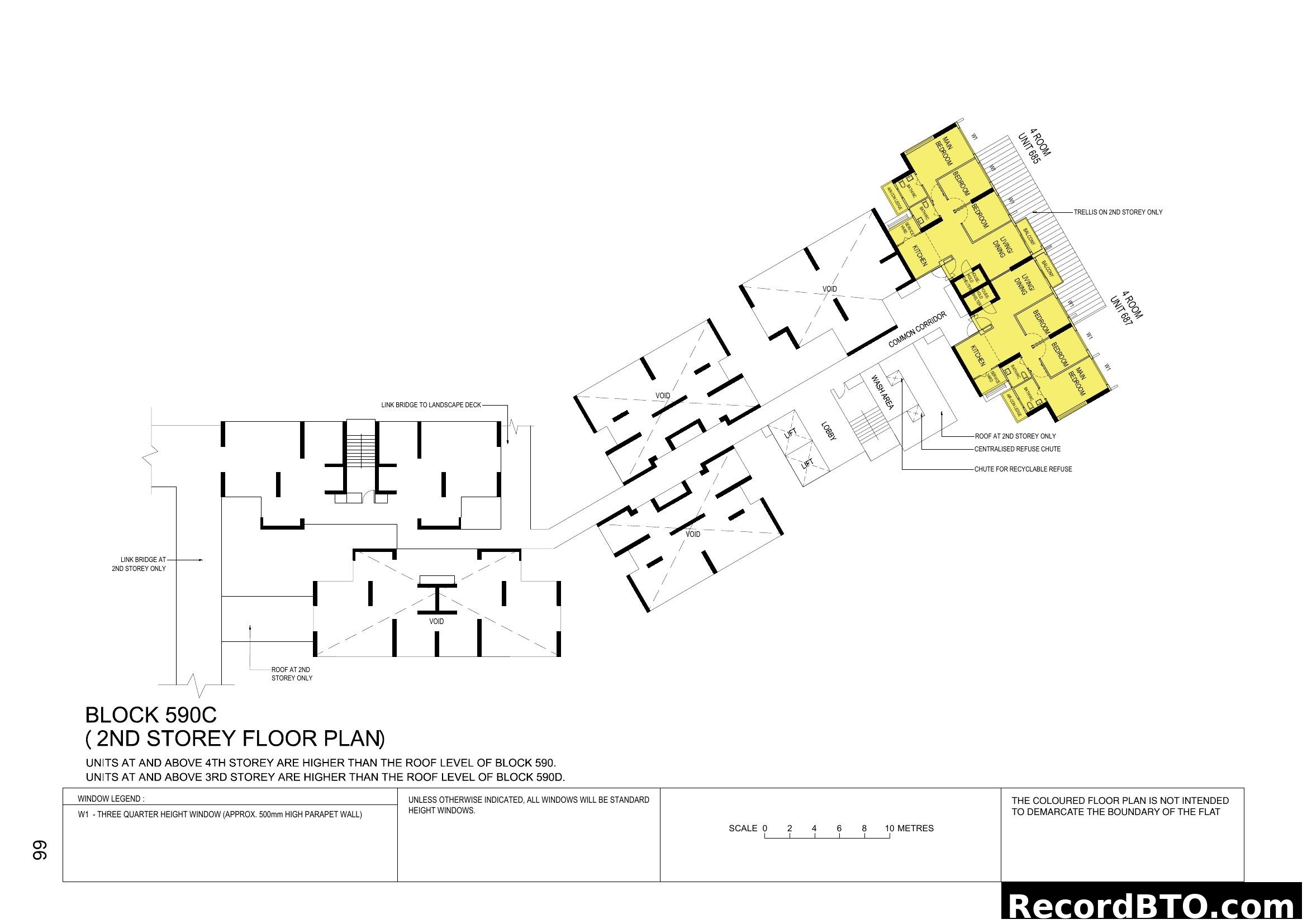 Block 590C 2nd Storey Floor Plan