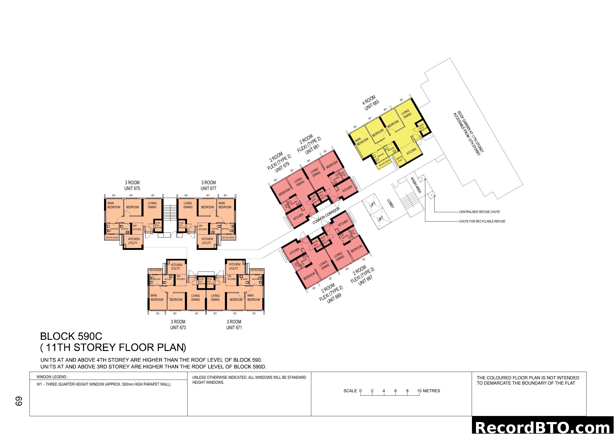 Block 590C 11th Storey Floor Plan