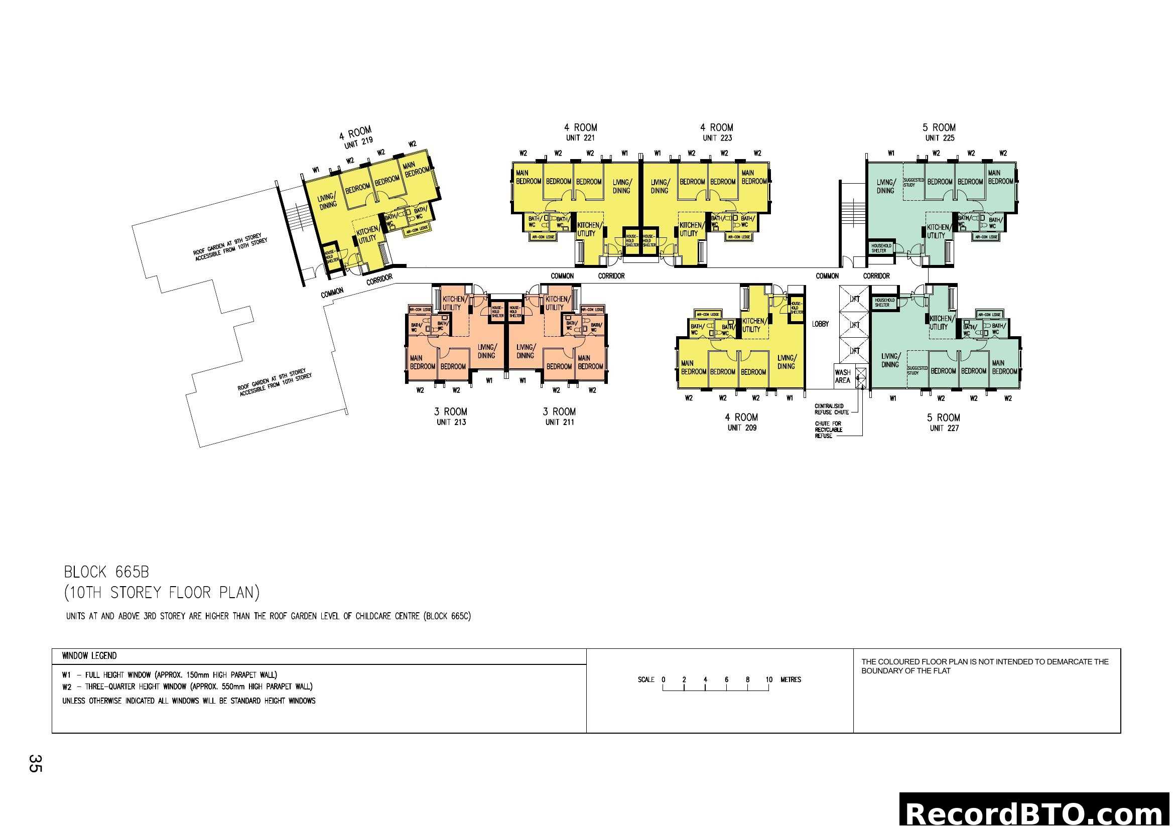 Block 665B (10th Storey Floor Plan)