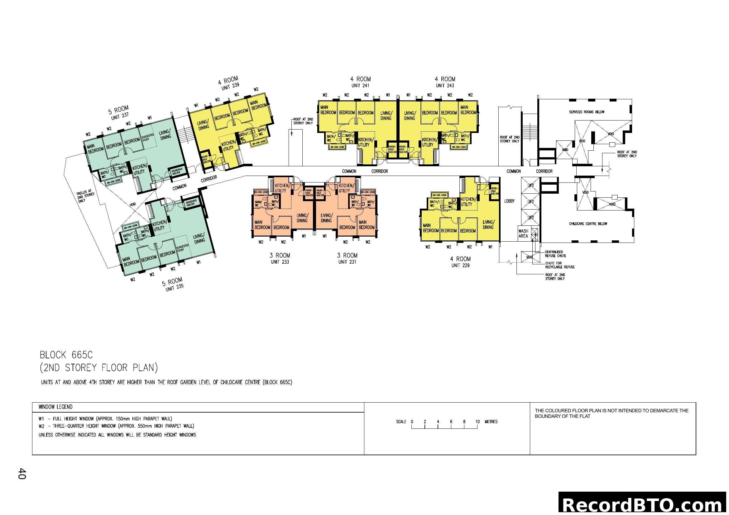 Block 665C (2nd Storey Floor Plan)