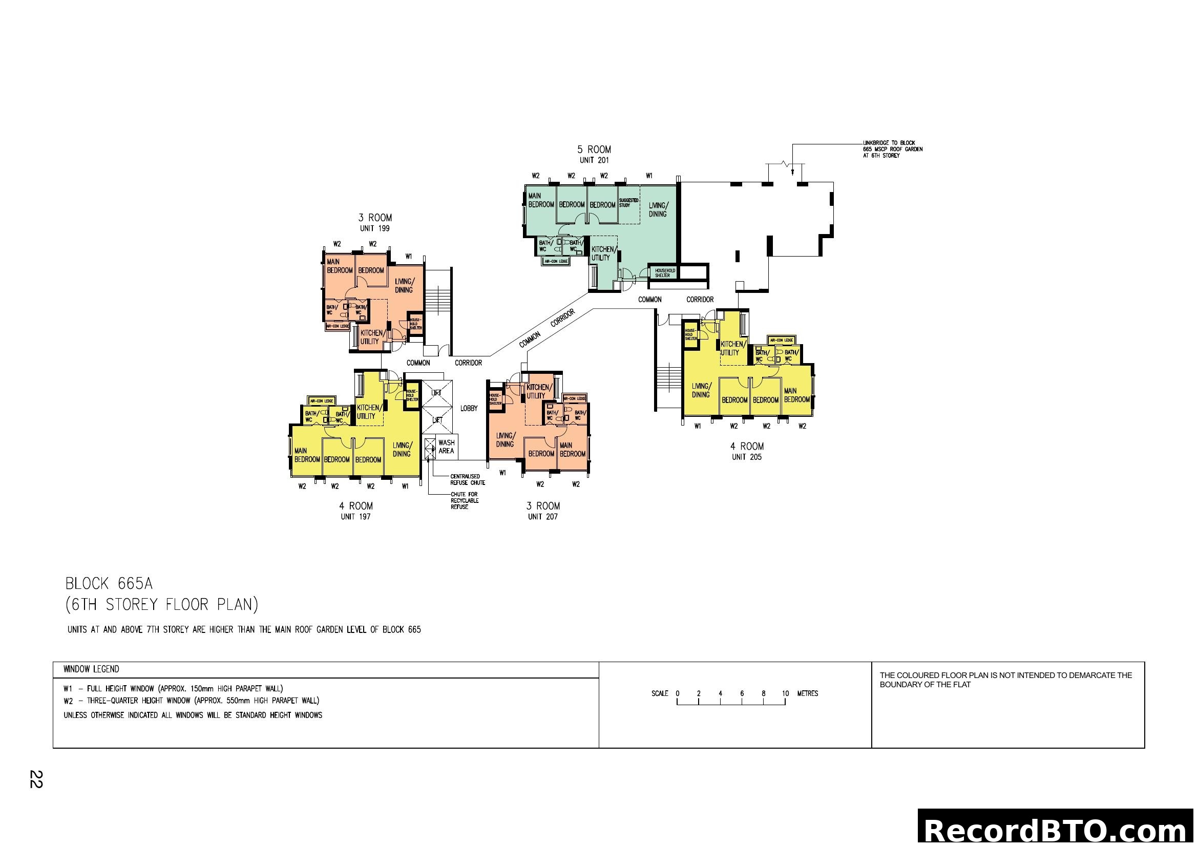 Block 665A 6th Storey Floor Plan