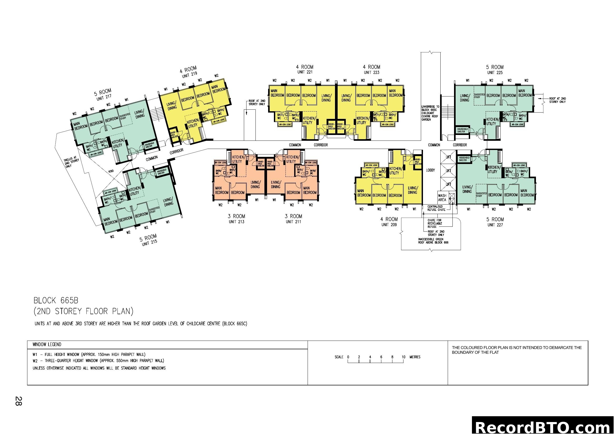 Block 665B 2nd Storey Floor Plan