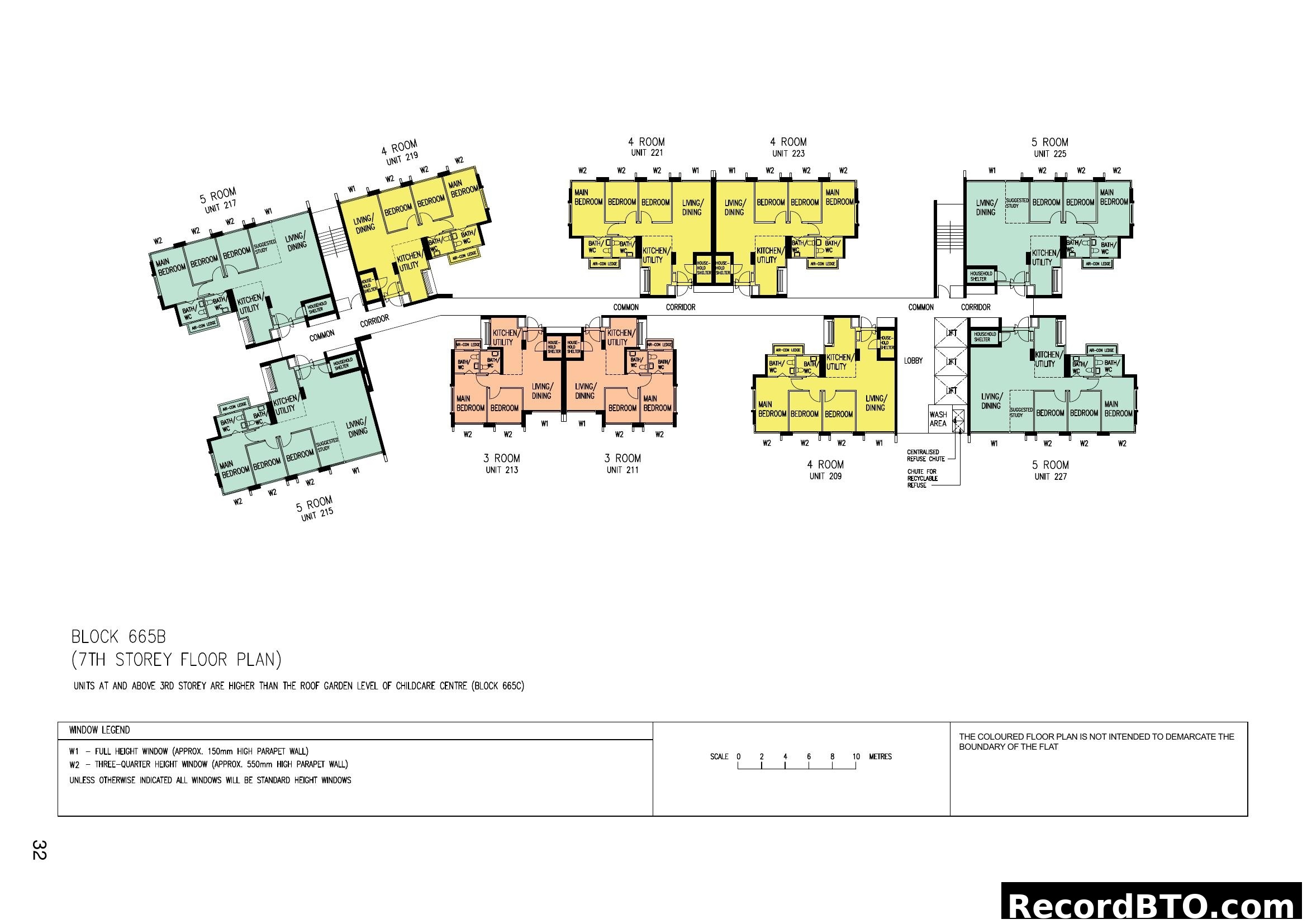 Block 665B, 7th Storey Floor Plan