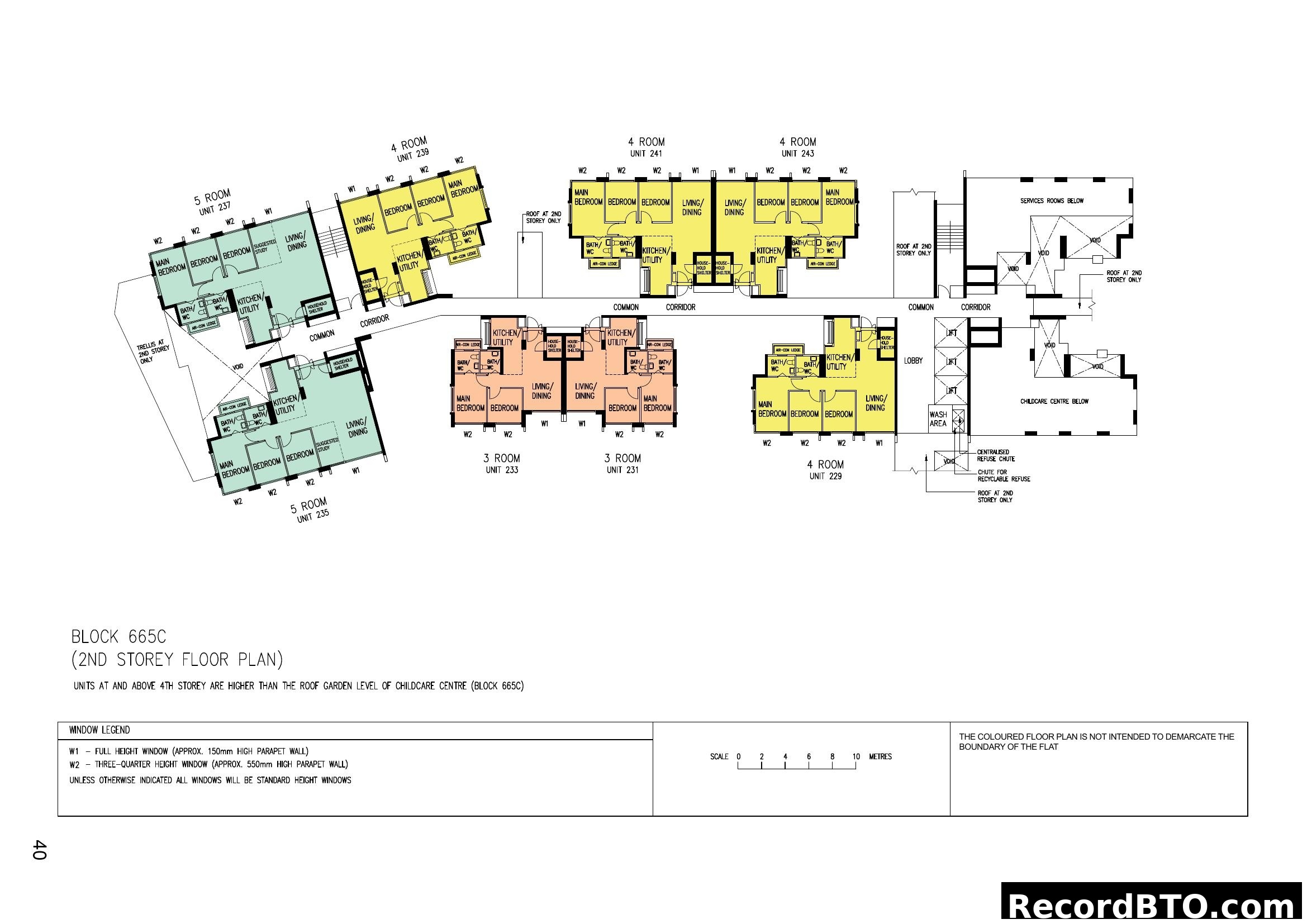Block 665C (2nd Storey Floor Plan)