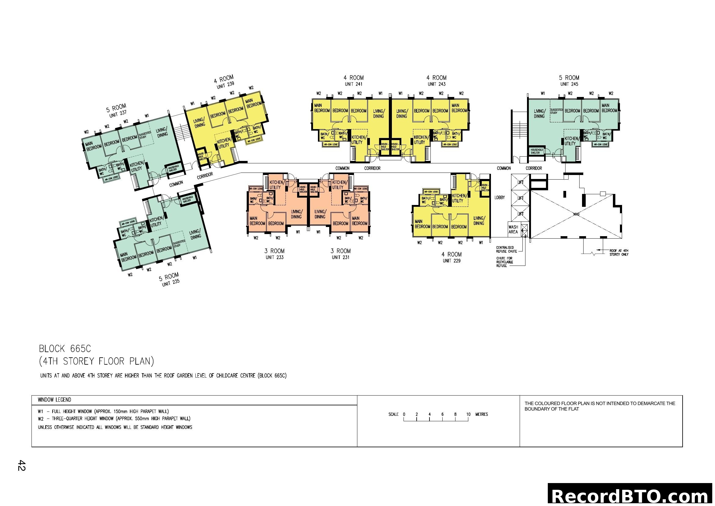 Block 665C (4th Storey Floor Plan)